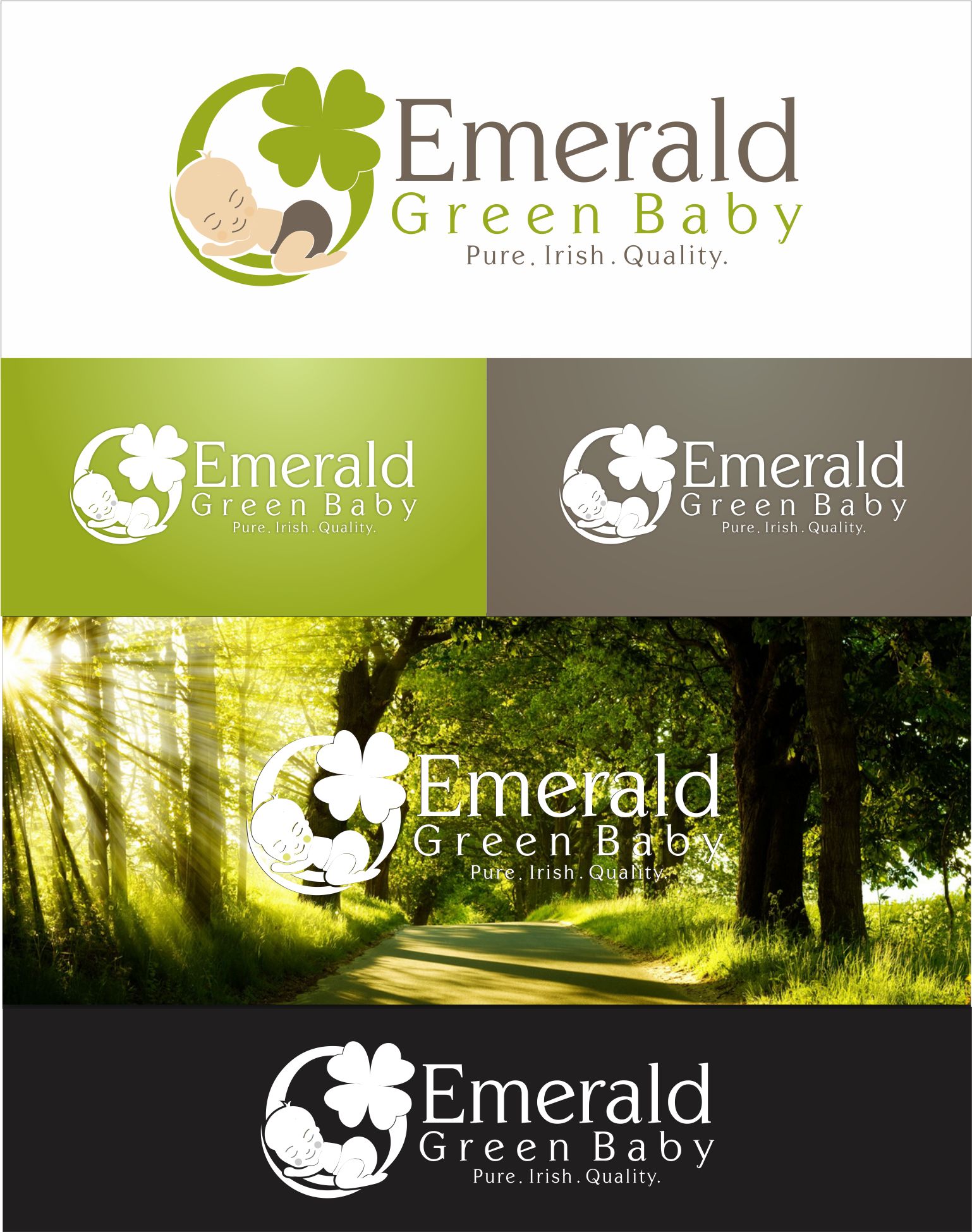 Emerald Green baby by Rosygroup2015 Emerald Green baby in Logo Design Inspiration by Rosygroup2015