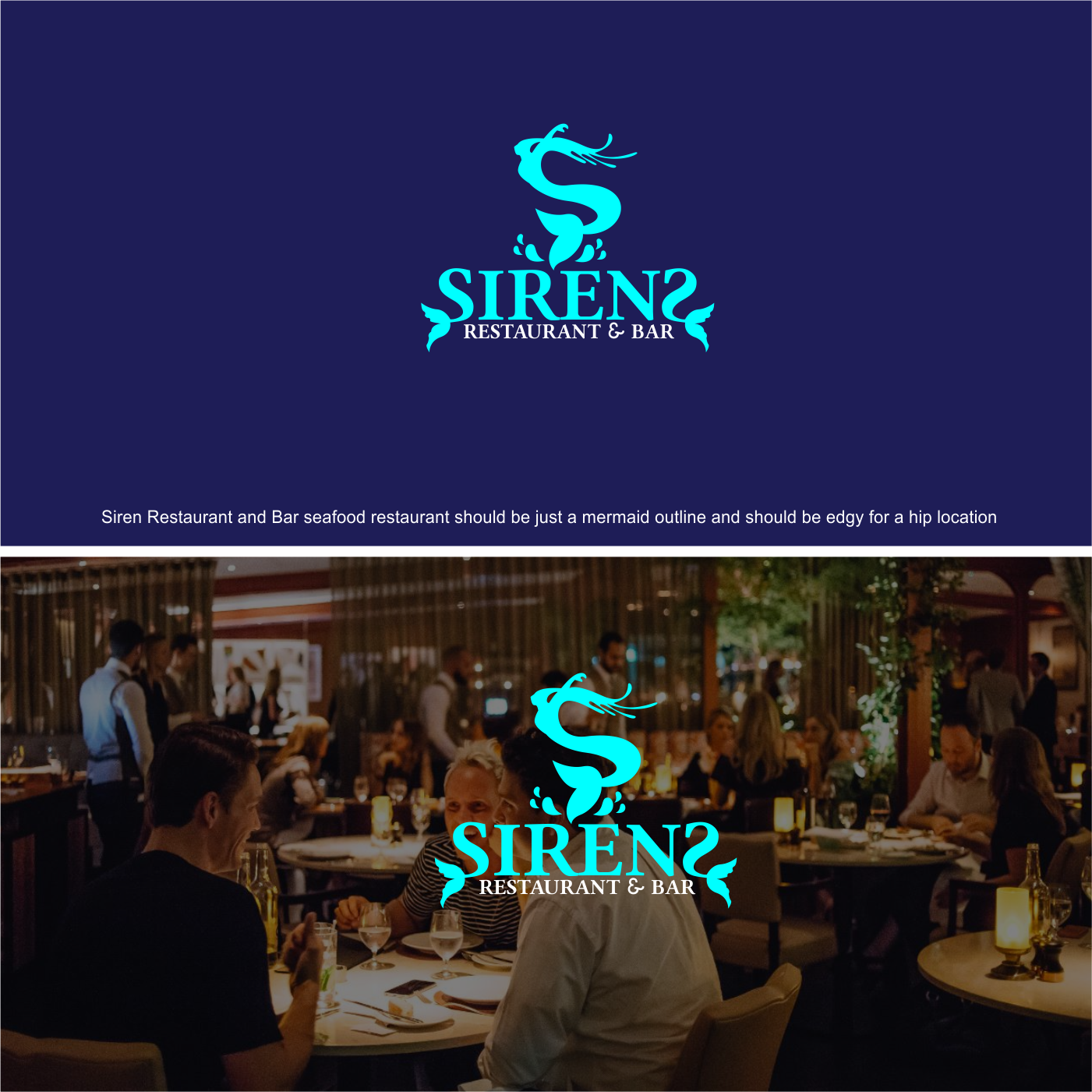 SIREN restaurant logo by Low_vertical SIREN restaurant logo in Logo Design Inspiration by Low_vertical