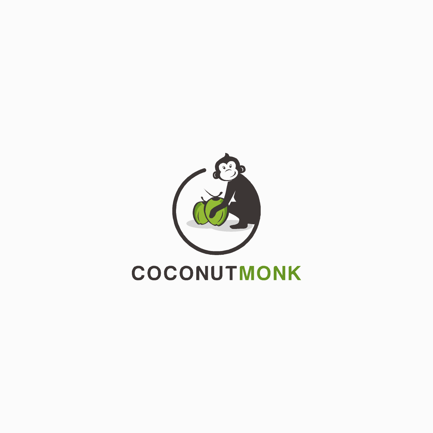 Coconut Monk logo concept by Wis™ Coconut Monk logo concept in Logo Design Inspiration by Wis™