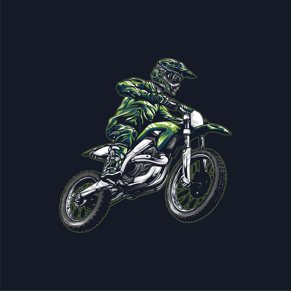 Motocross Ilustration by Tomi Faisol Motocross Ilustration in Illustration and Graphics Inspiration by Tomi Faisol