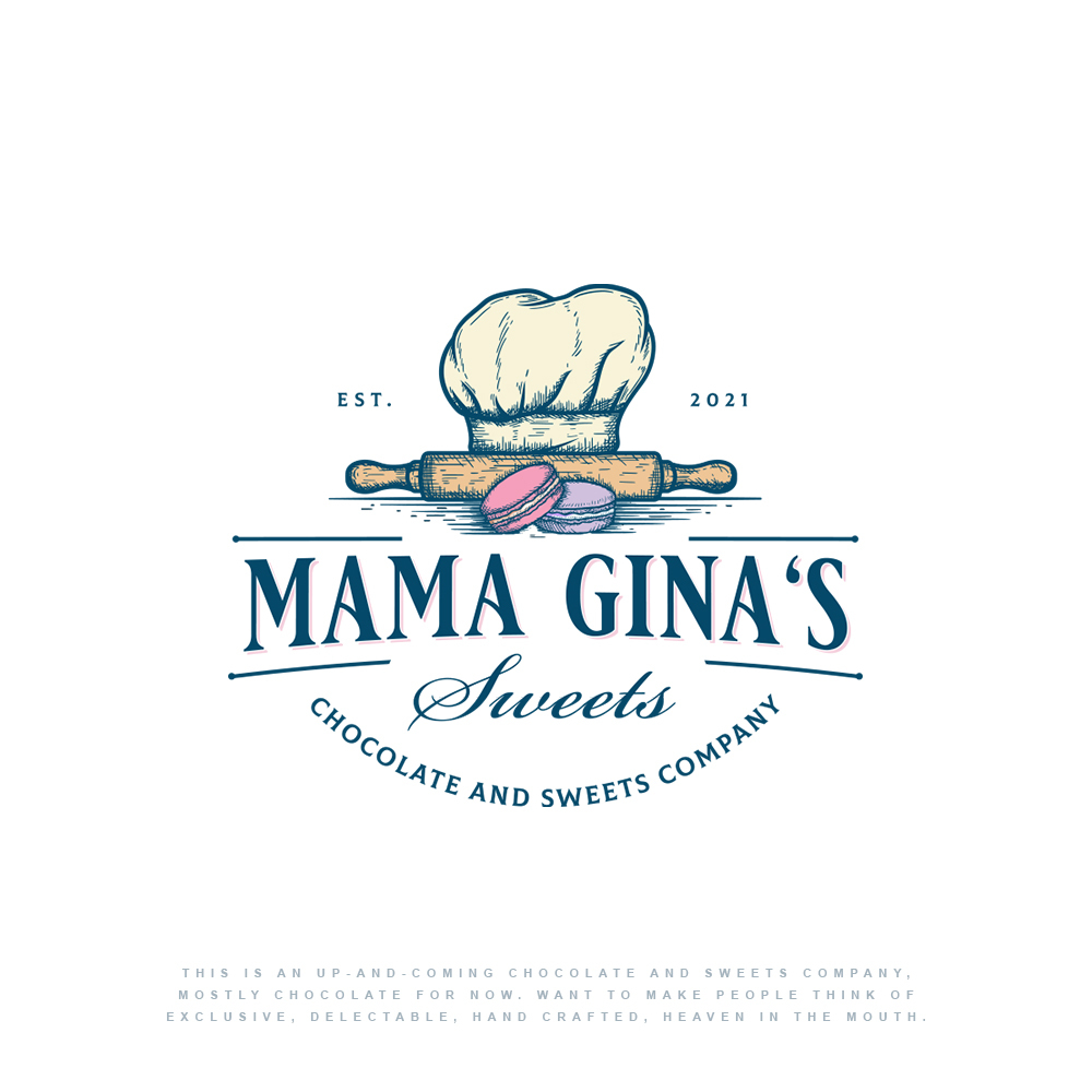 Mama Gina's Sweets by Easel Mama Gina's Sweets in Logo Design Inspiration by Easel