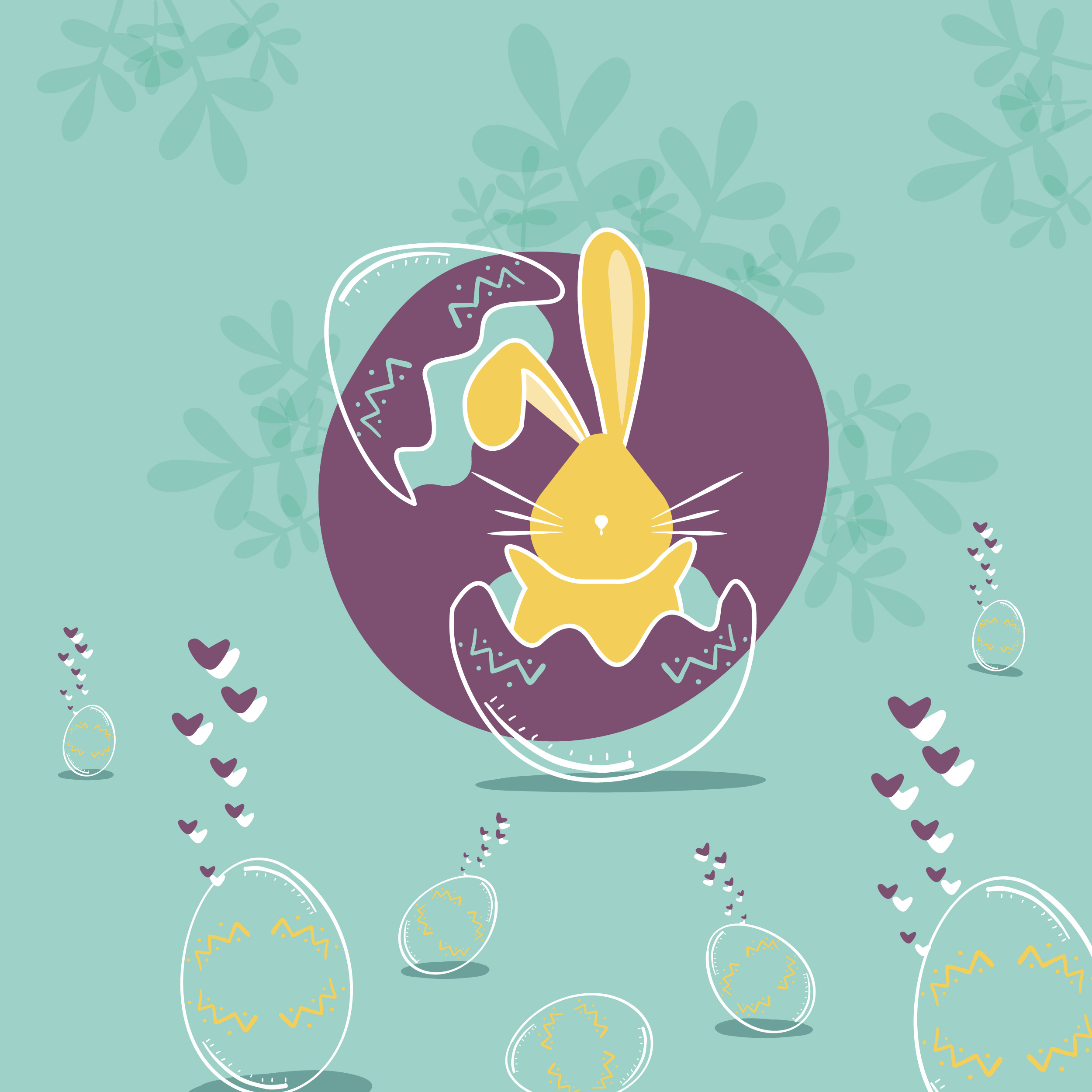 KS - Yellow Bunny in Character & Mascot design Inspiration by Katheryn Saona