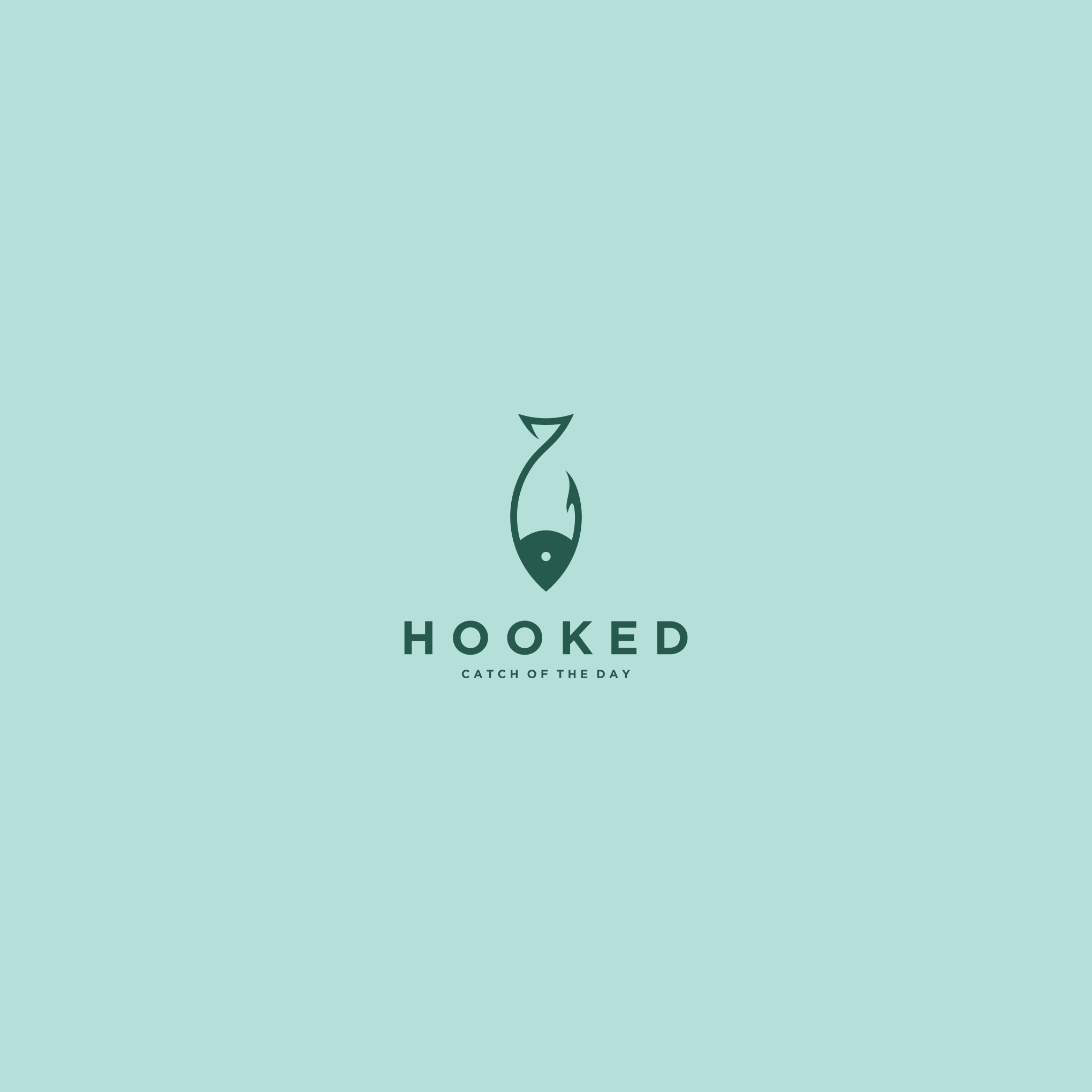 HOOKED by A B I G A I L™ HOOKED in Logo Design Inspiration by A B I G A I L™