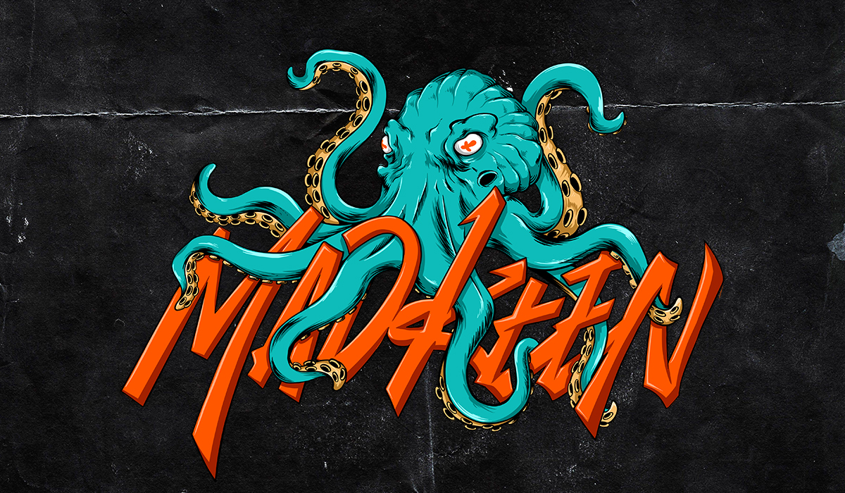 kraken madken fishing in Illustration and Graphics Inspiration by Zharthirteenstudio