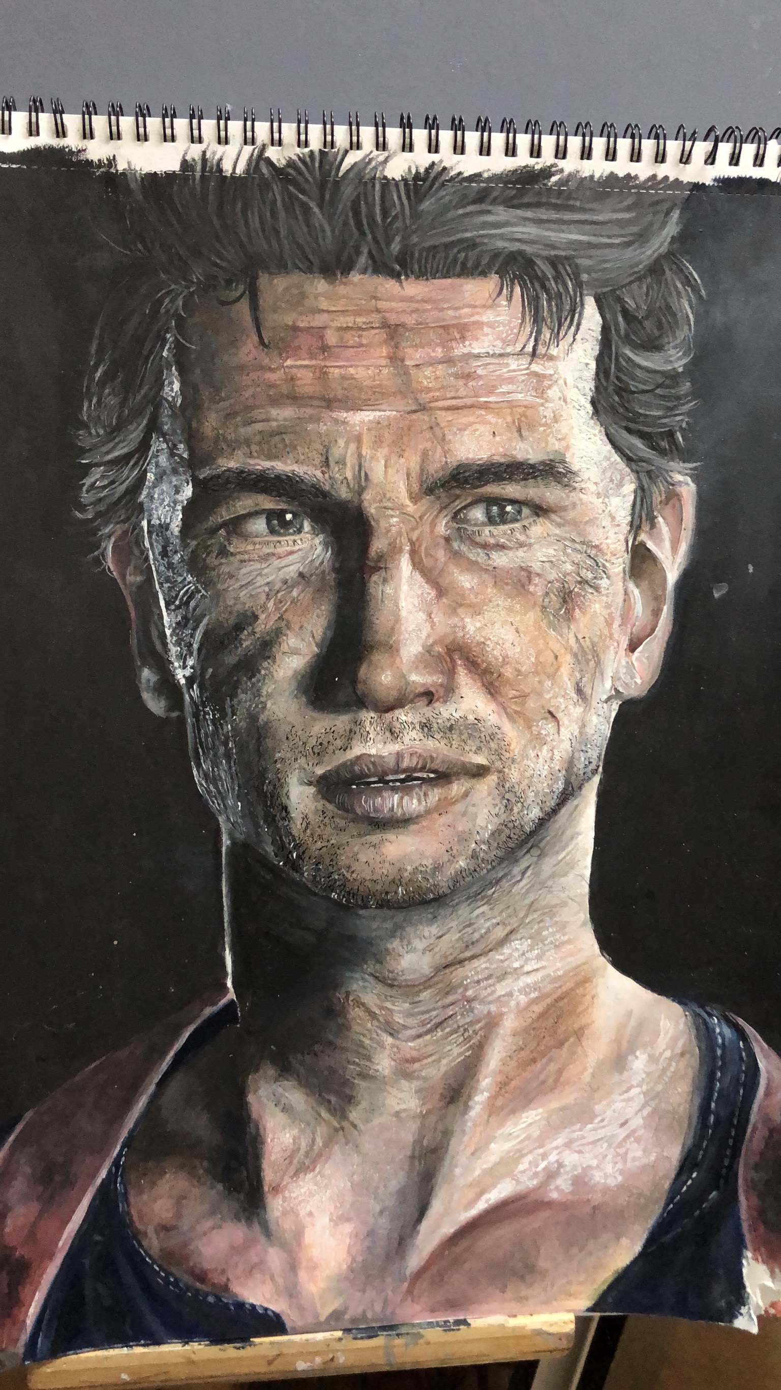 Nathan Drake in Drawing Inspiration by Abeer Ayyad