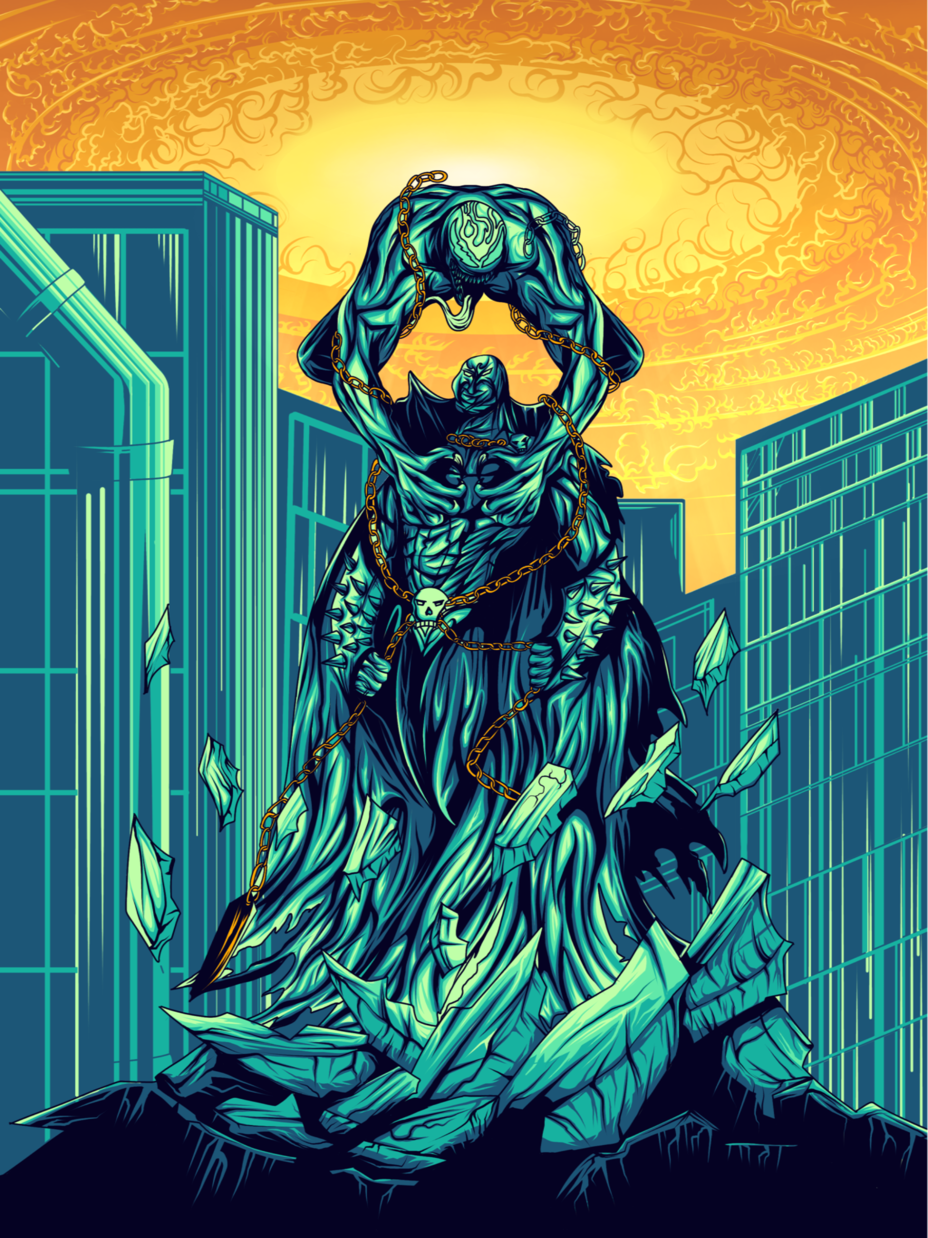 Venom VS Spawn 1 by Galdesign Venom VS Spawn 1 in Poster Design Inspiration by Galdesign