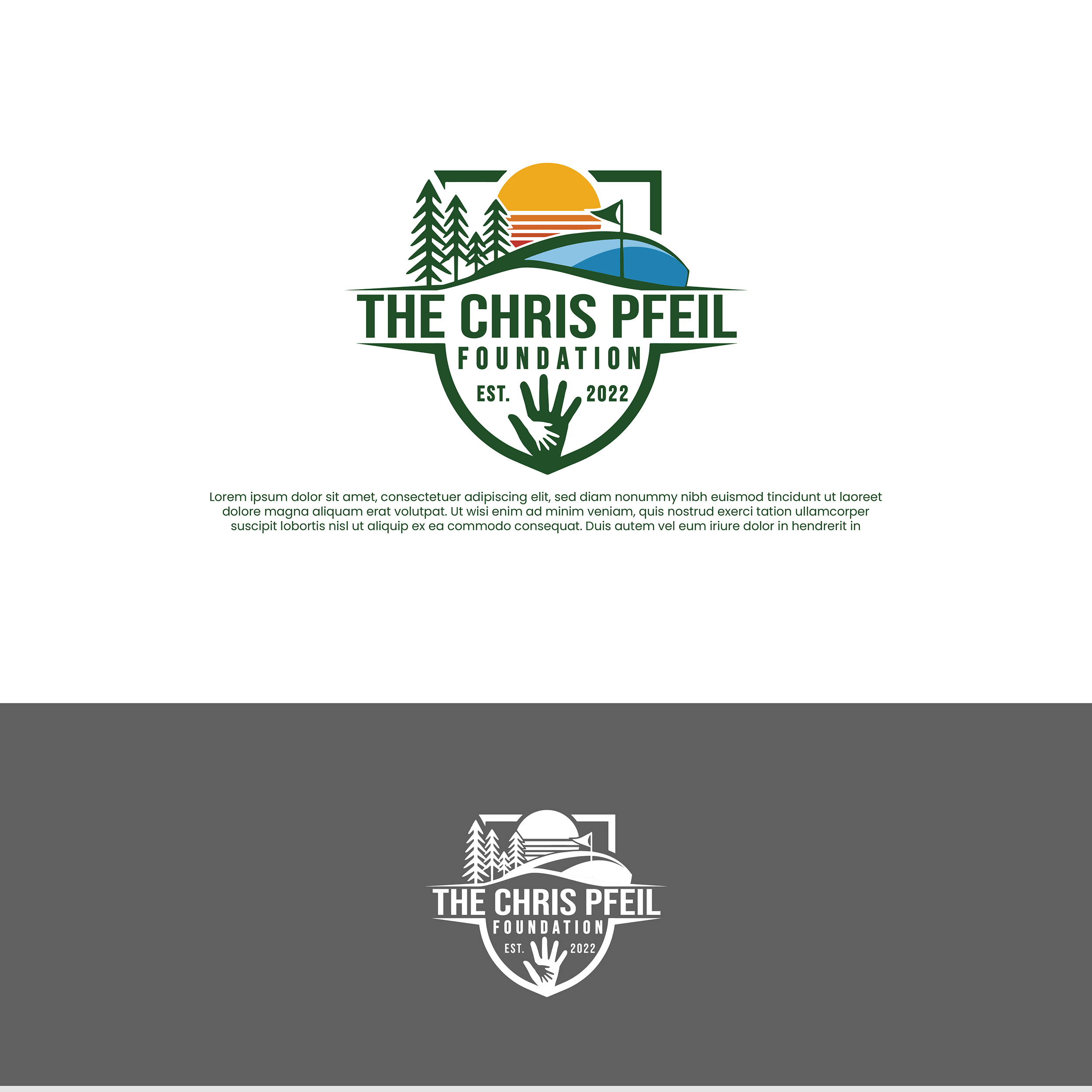 The Chris Pfeil Foundation by Sr Studio The Chris Pfeil Foundation in Logo & Brand Identity Inspiration by Sr Studio