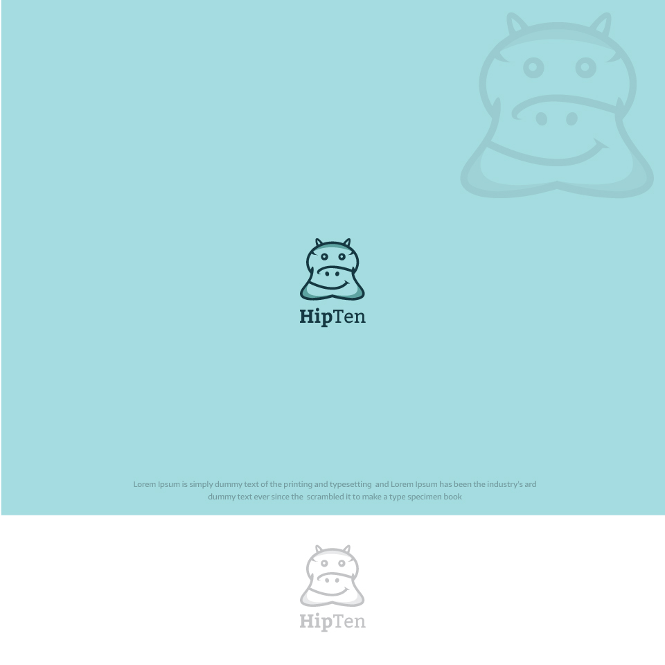 Designed Hippo Character in Character & Mascot design Inspiration by Keysoft