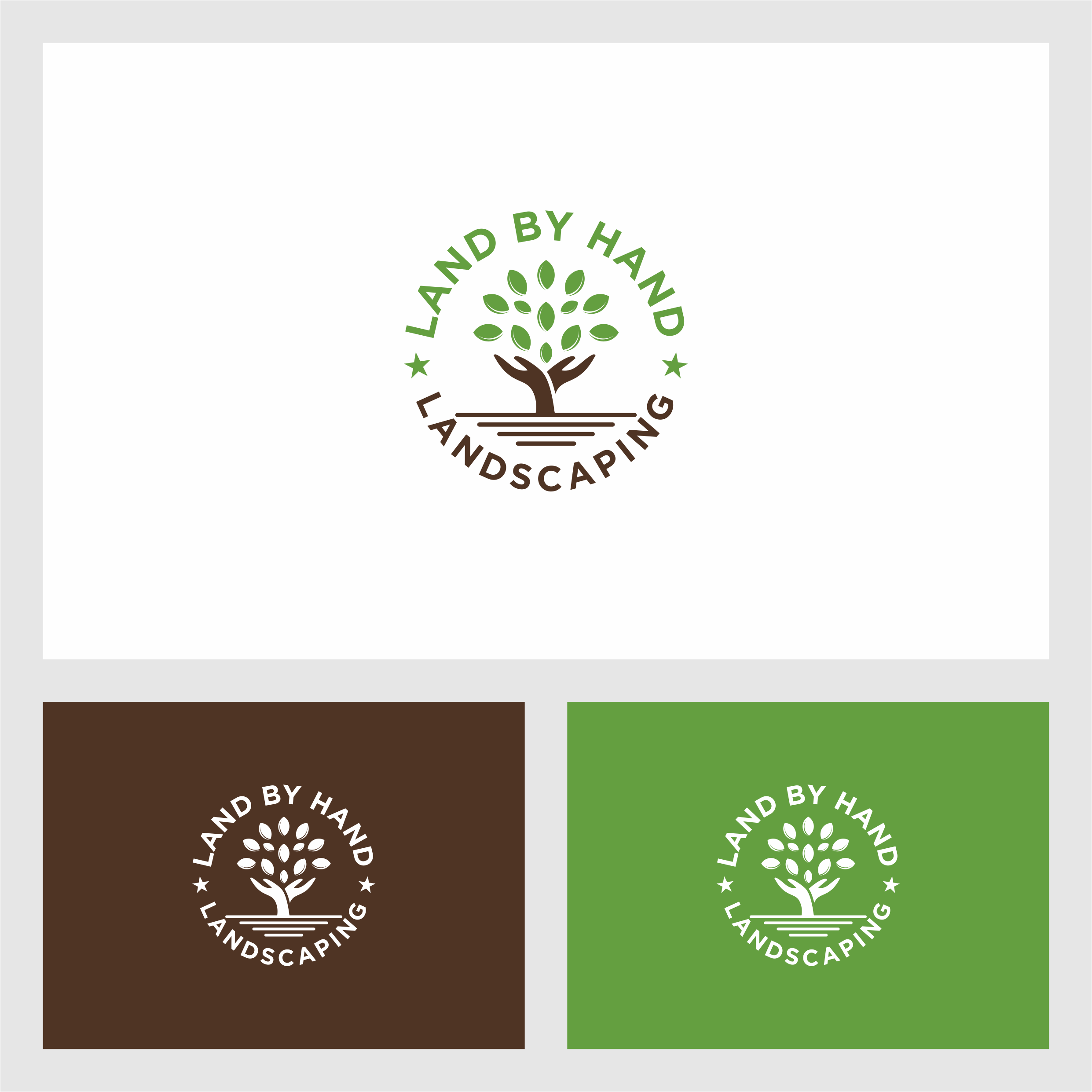 land hand and tree logo by Design Creative land hand and tree logo in Logo Design Inspiration by Design Creative