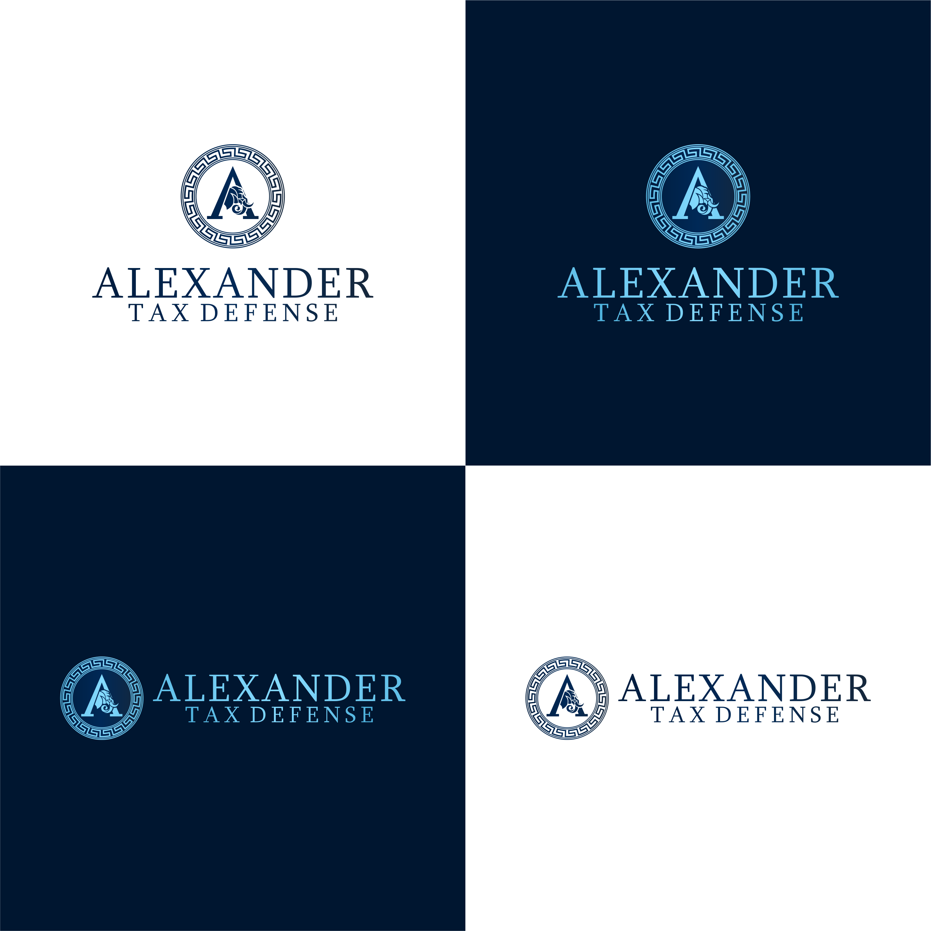 Alexander Tax Defense in Logo Design Inspiration by Crew69