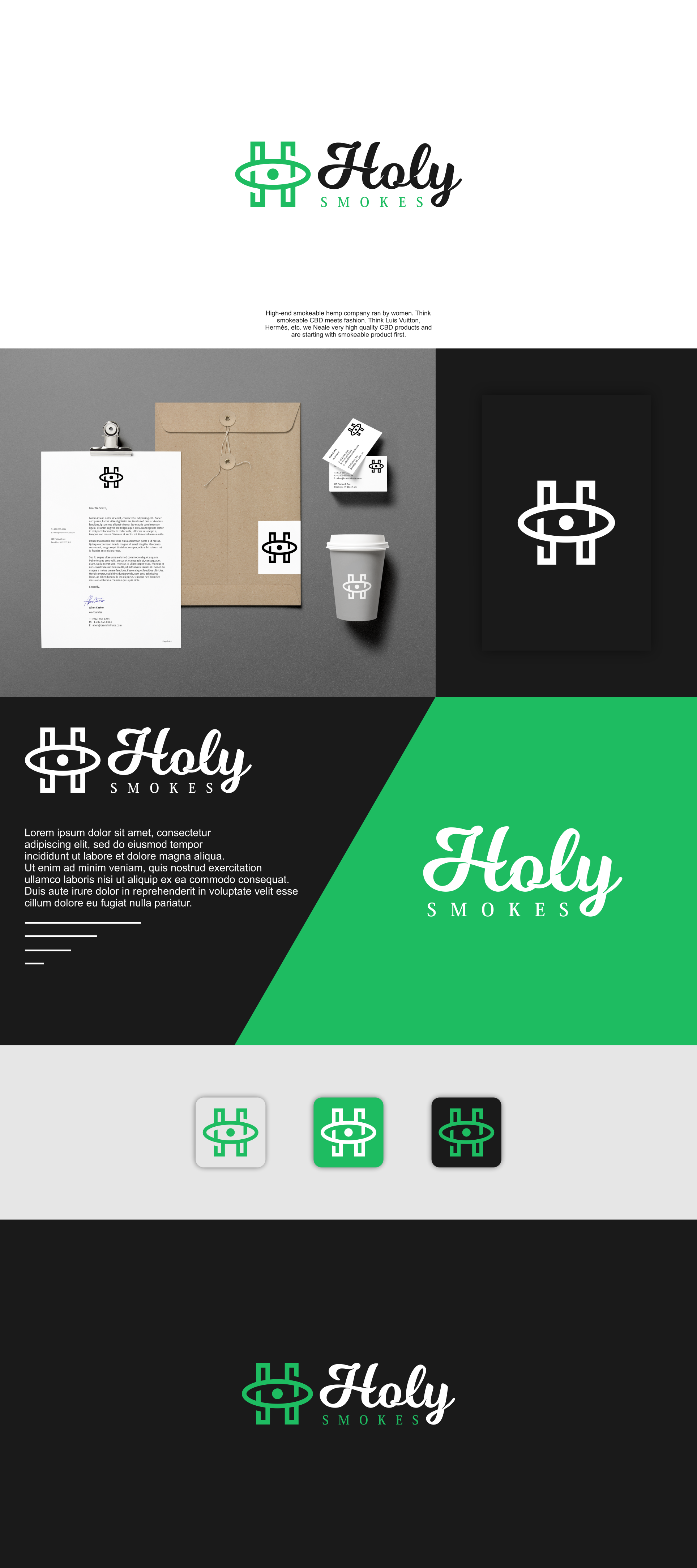 Holy Smokes Brand Identity by Lexema Holy Smokes Brand Identity in Logo & Brand Identity Inspiration by Lexema