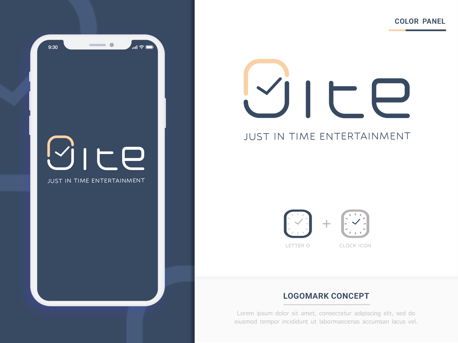 Minimalist logo design for Time entertainment Business in Logo & Brand Identity Inspiration by Ajmaintazwar