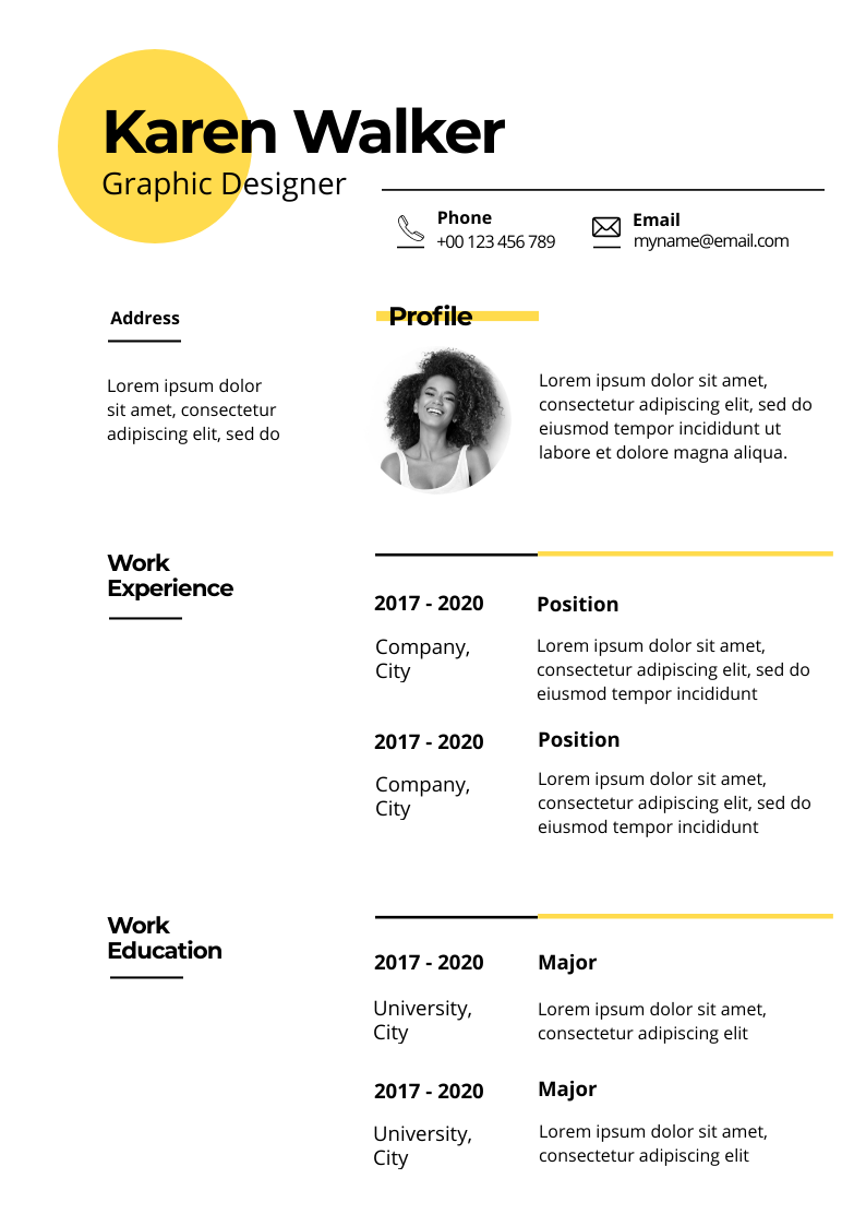 Its simple for professional in Resume Design Inspiration by Mahima Bisht