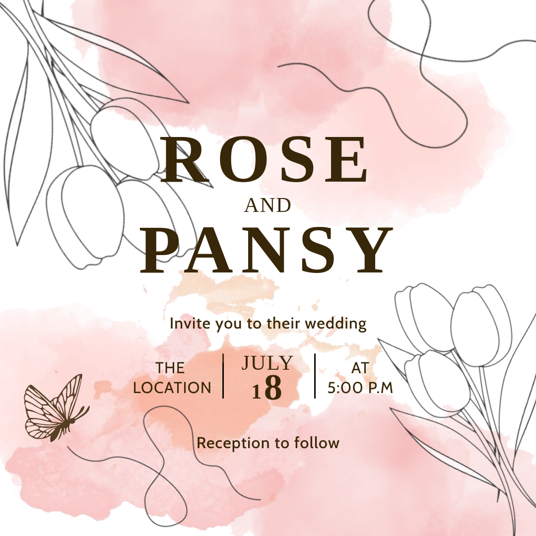 Save the date by Mahima Bisht Save the date in Instagram Post Design Inspiration by Mahima Bisht
