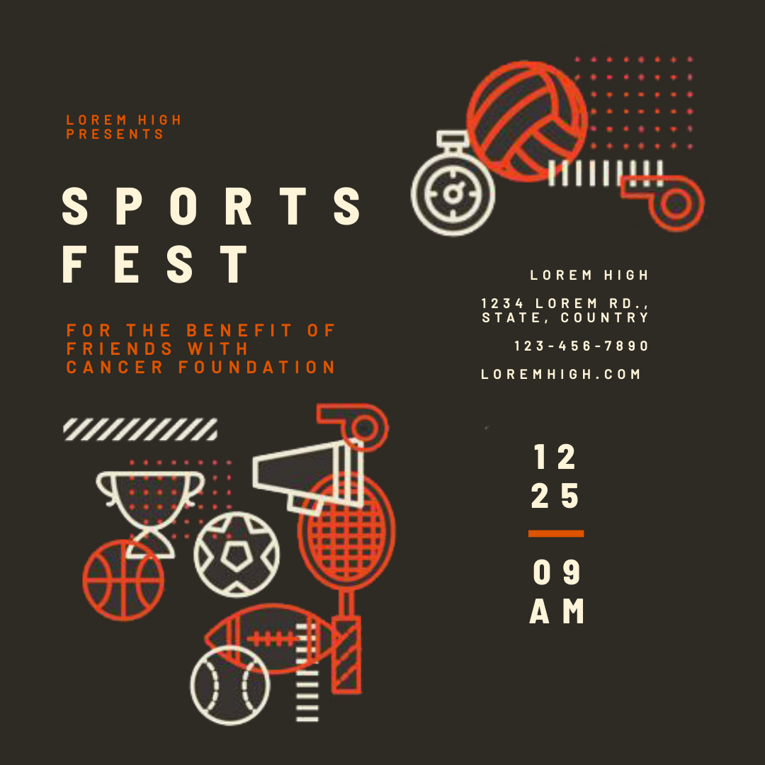Sports Fest in Instagram Post Design Inspiration by Mahima Bisht