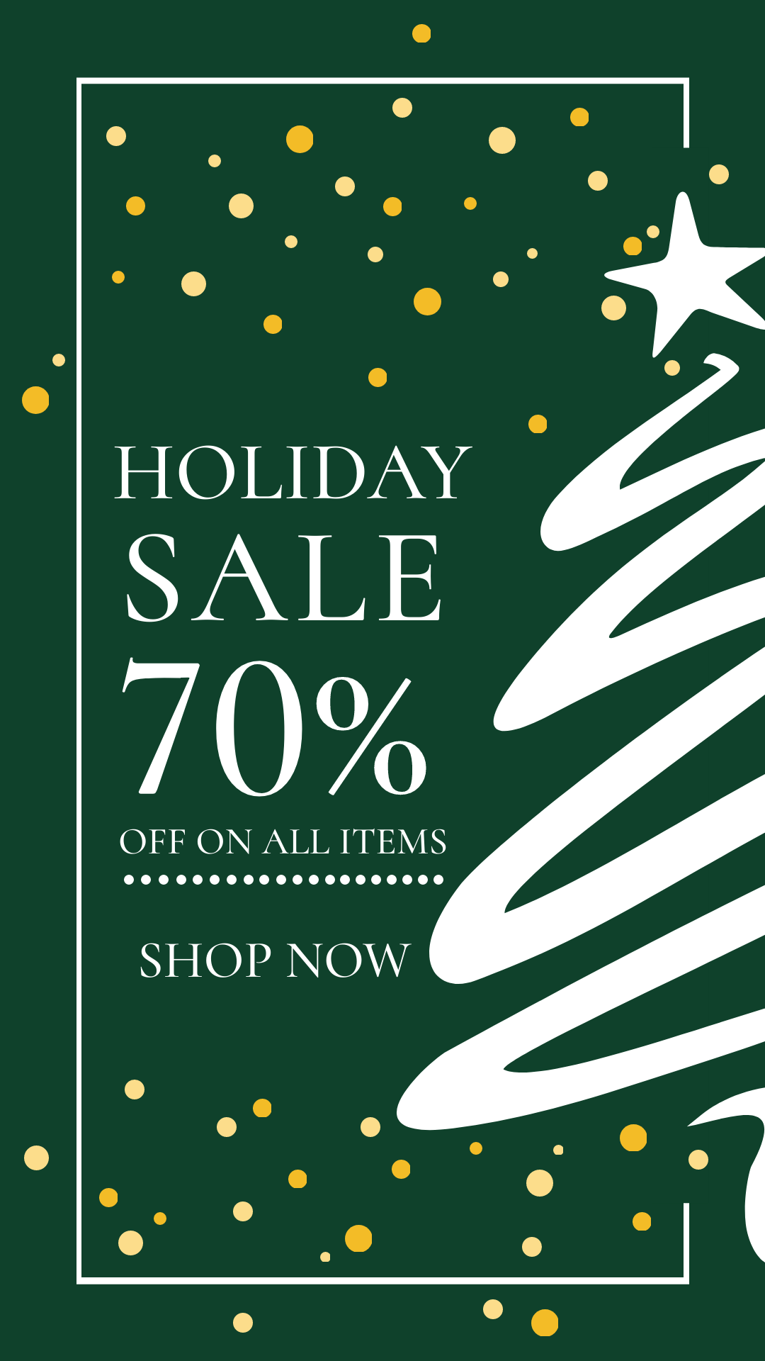 Christmas holiday sale in Facebook Story Inspiration by Mahima Bisht