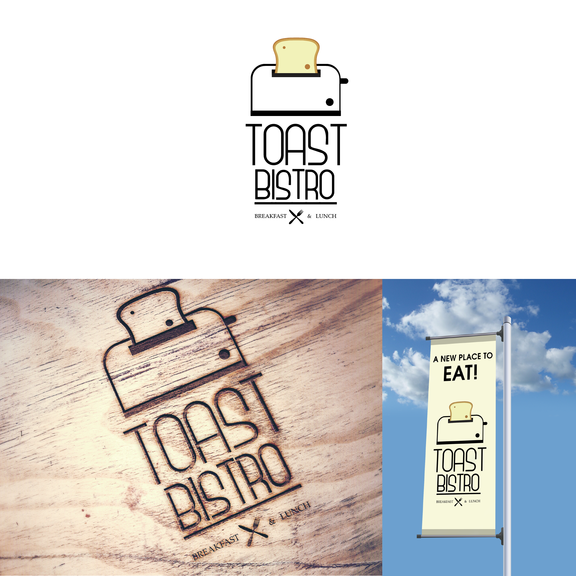 Logo for a restaurant in Logo Design Inspiration by Behappy