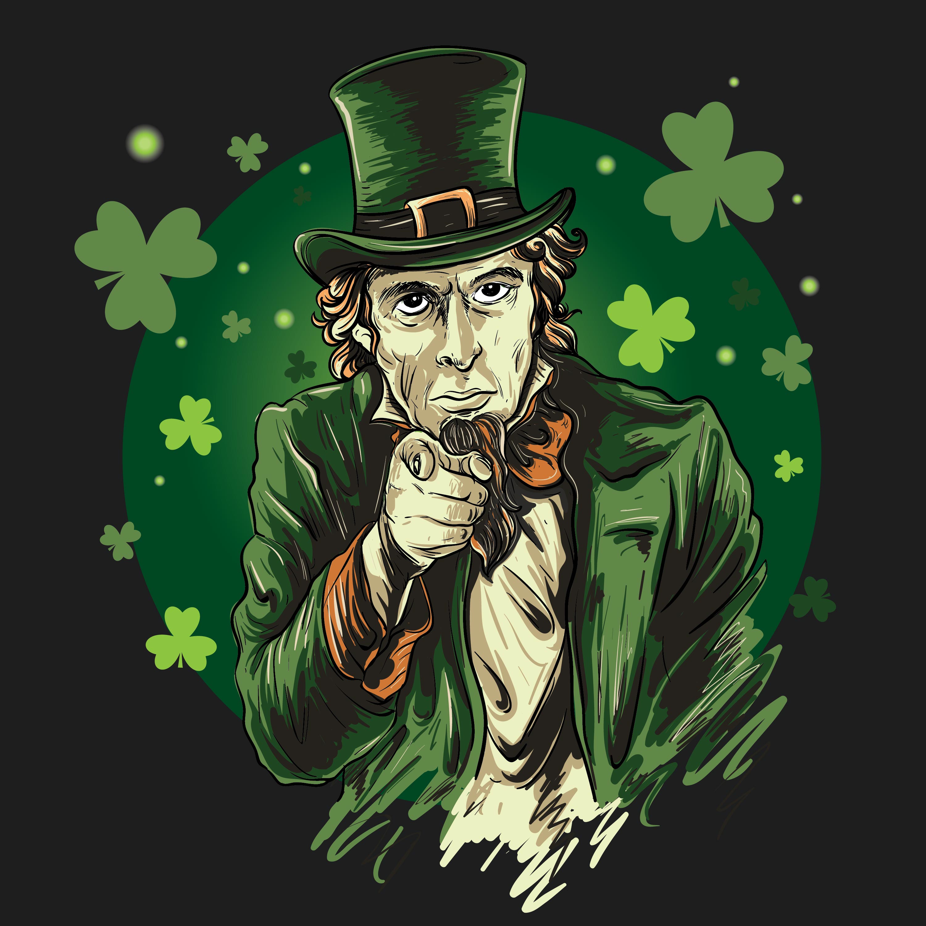 Uncle Sam in Irish Costume by Jojo.cumi Uncle Sam in Irish Costume in Drawing Inspiration by Jojo.cumi