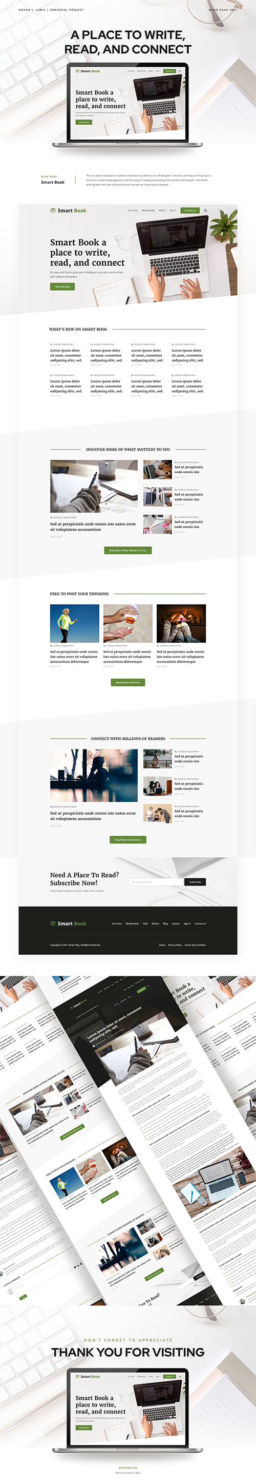 Smart Book by Roxanl Smart Book in Landing page design Inspiration by Roxanl