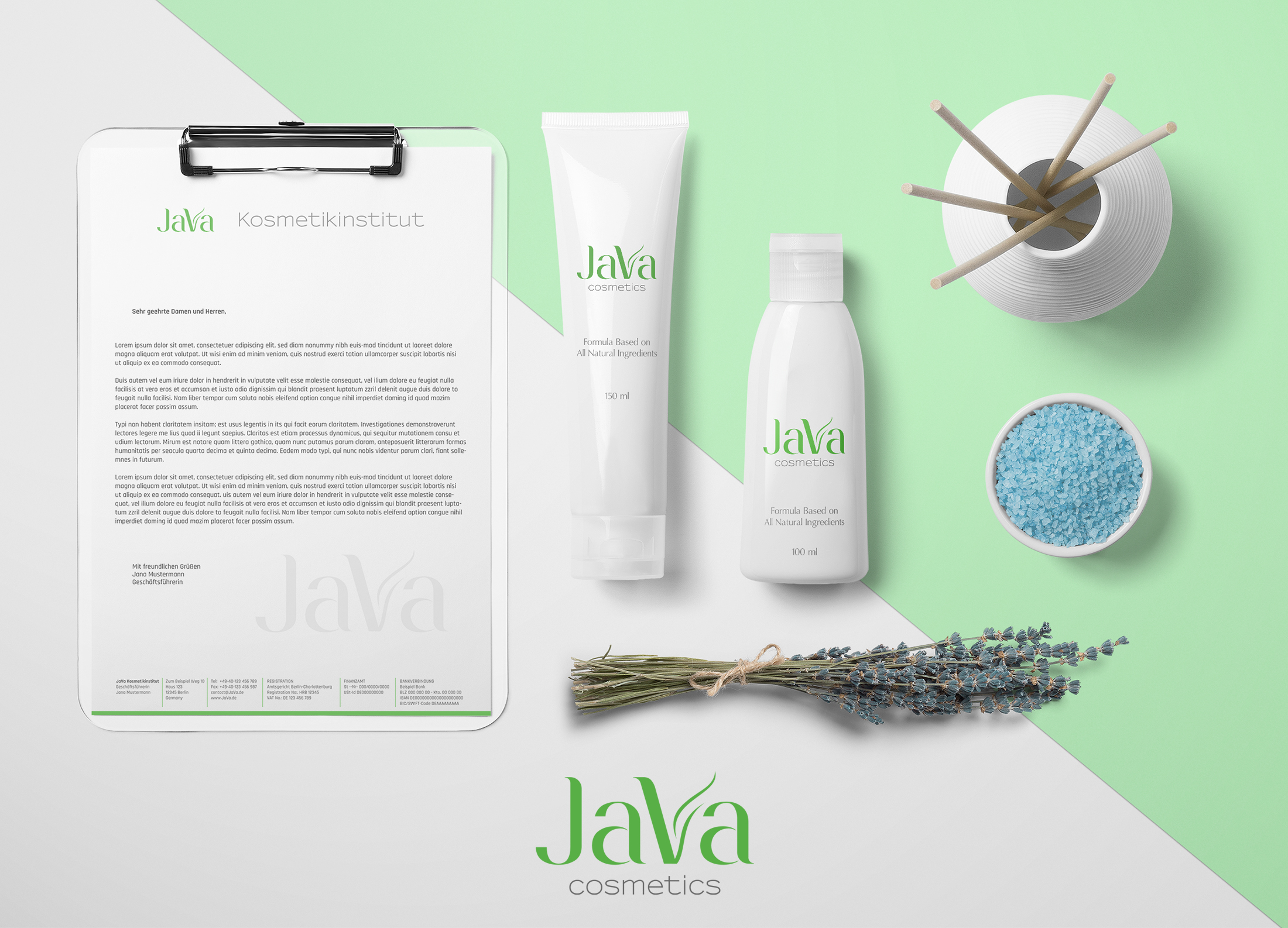 Corporate branding for JaVa Cosmetics by Artrelations Corporate branding for JaVa Cosmetics in Logo & Brand Identity Inspiration by Artrelations