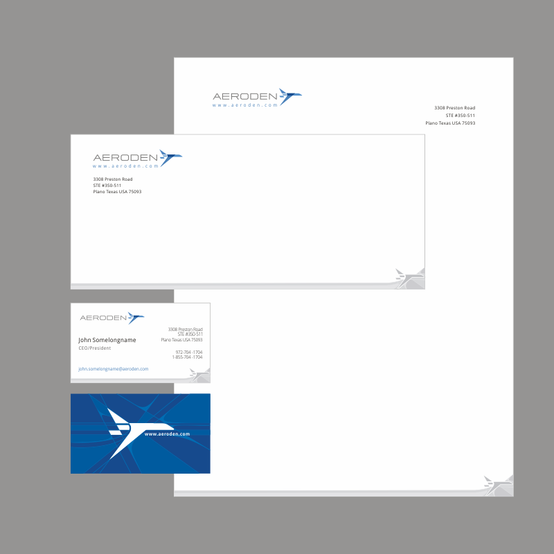 Aeroden stationery design by Nhrdesign Aeroden stationery design in Stationery Design Inspiration by Nhrdesign