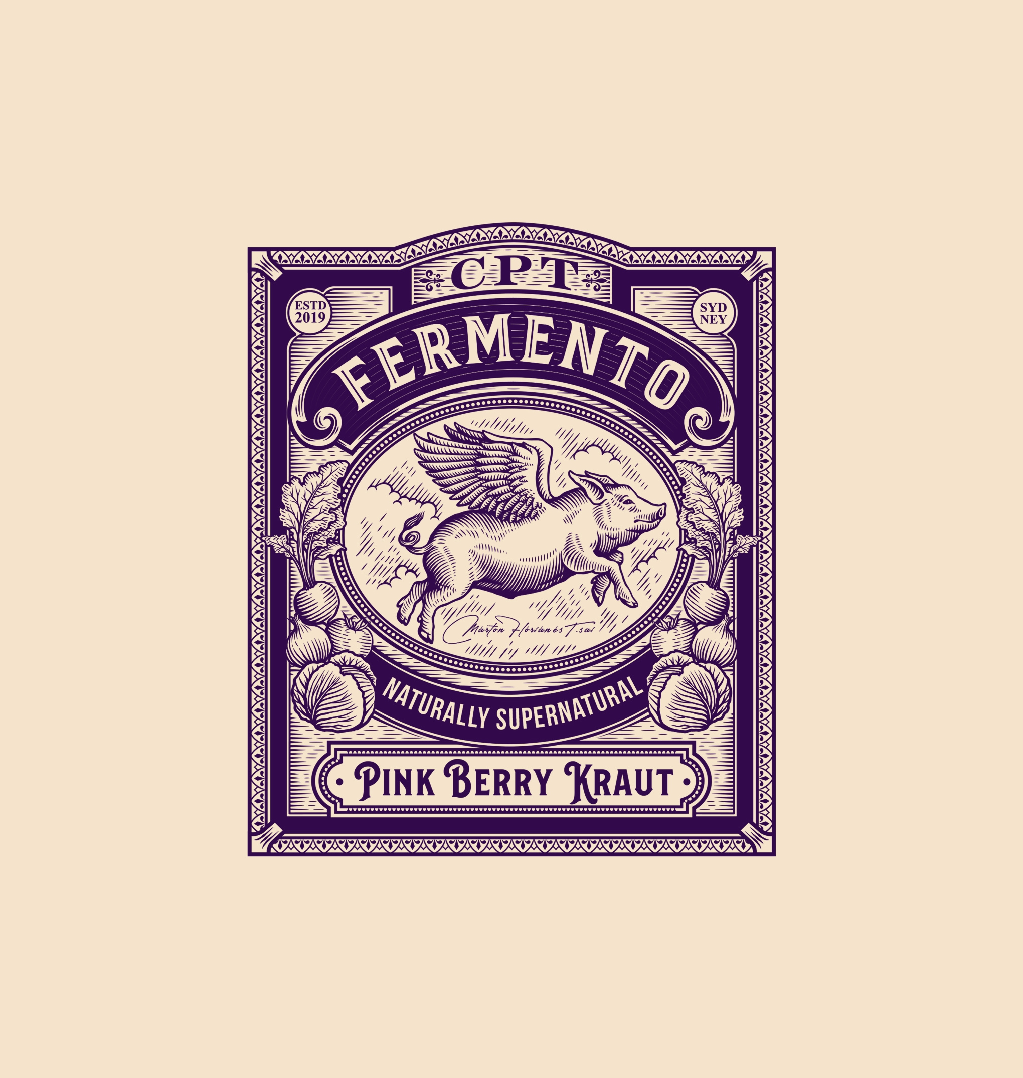 Captain Fermento by Ashus Captain Fermento in Label Design Inspiration by Ashus