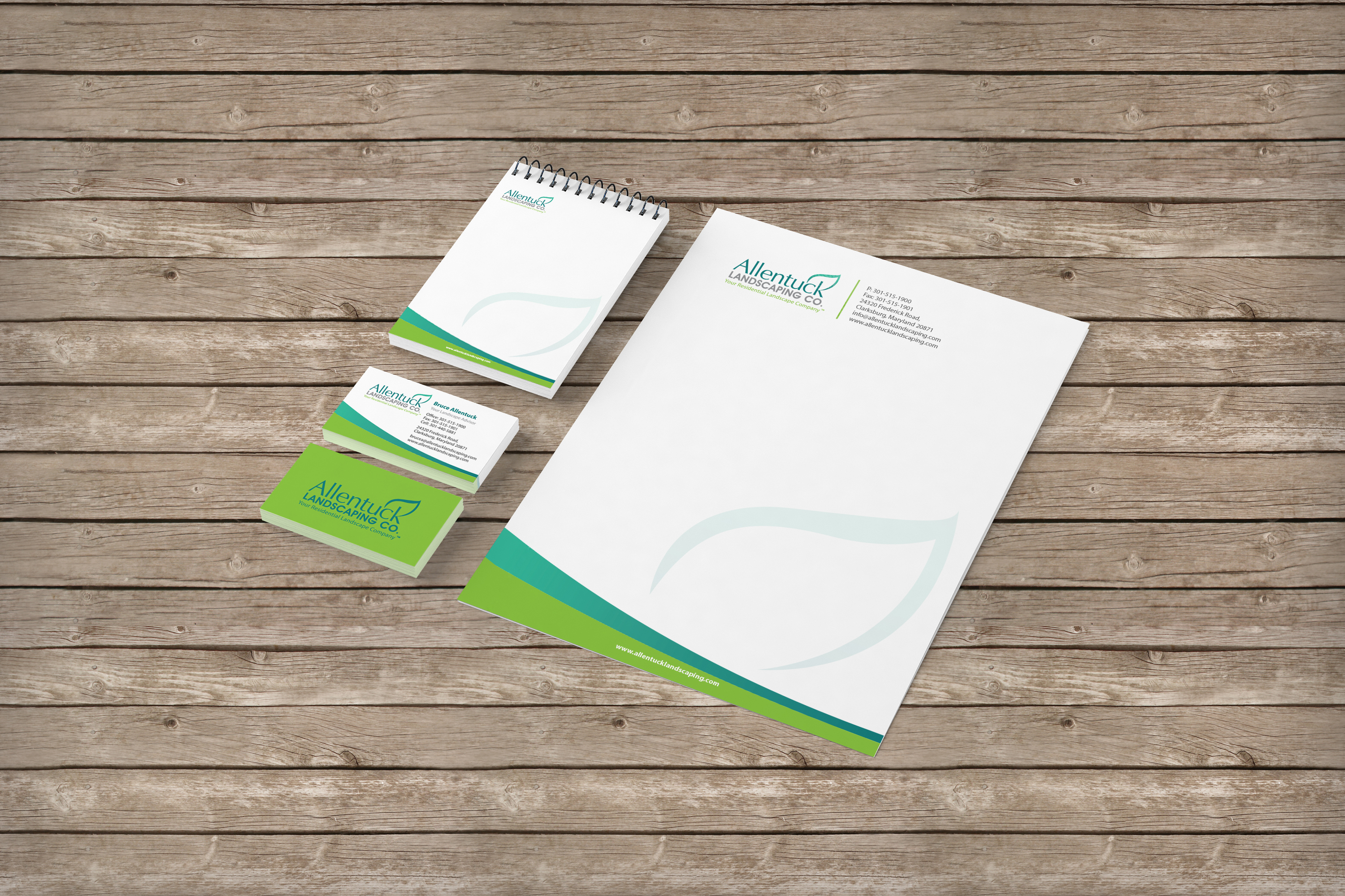 Stationery Design for Allentuck Landscaping Co by Angela Cini Stationery Design for Allentuck Landscaping Co in Stationery Design Inspiration by Angela Cini
