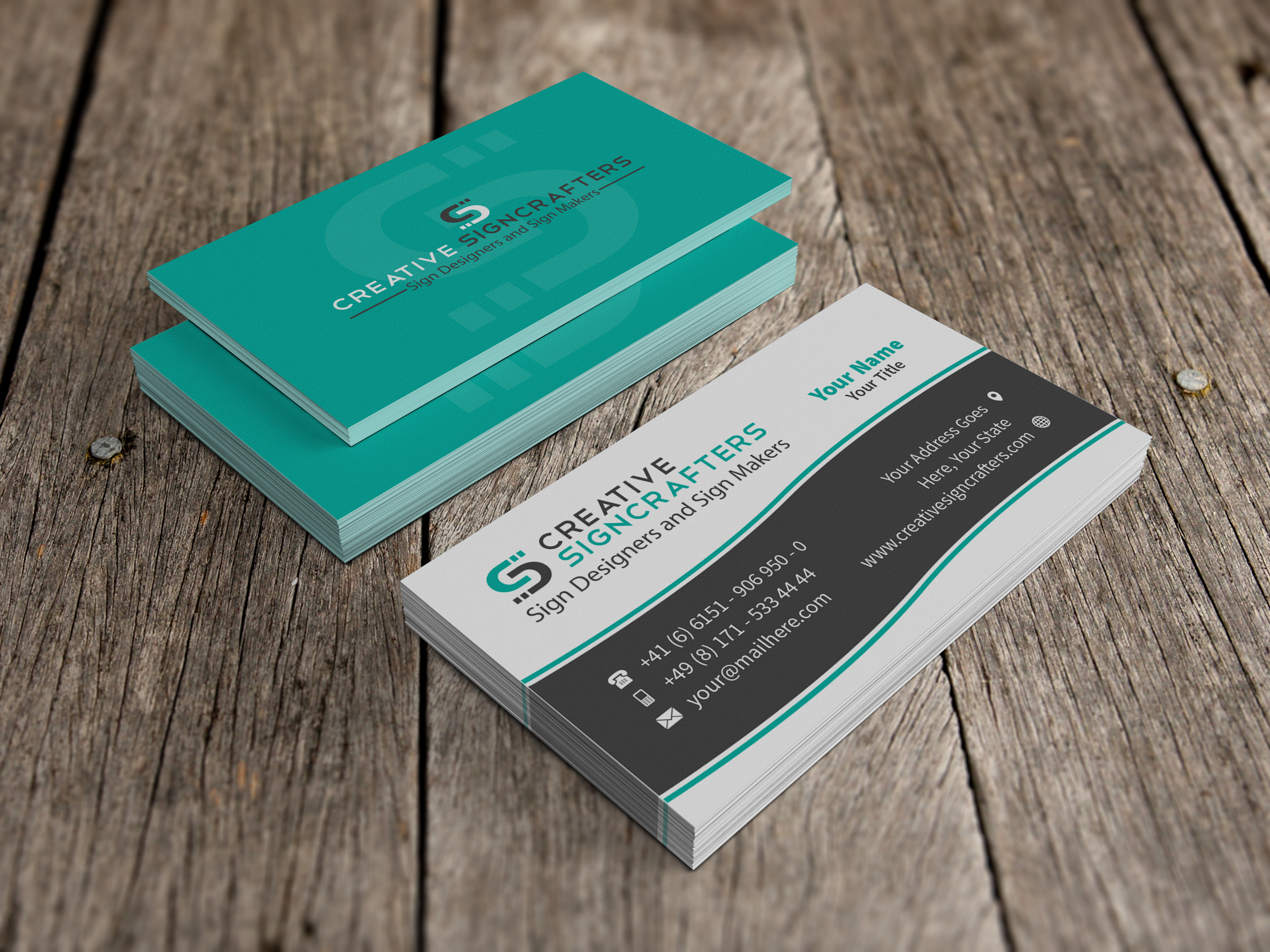Business Card Design for Creative Signcrafters by Angela Cini Business Card Design for Creative Signcrafters in Business Card Design Inspiration by Angela Cini