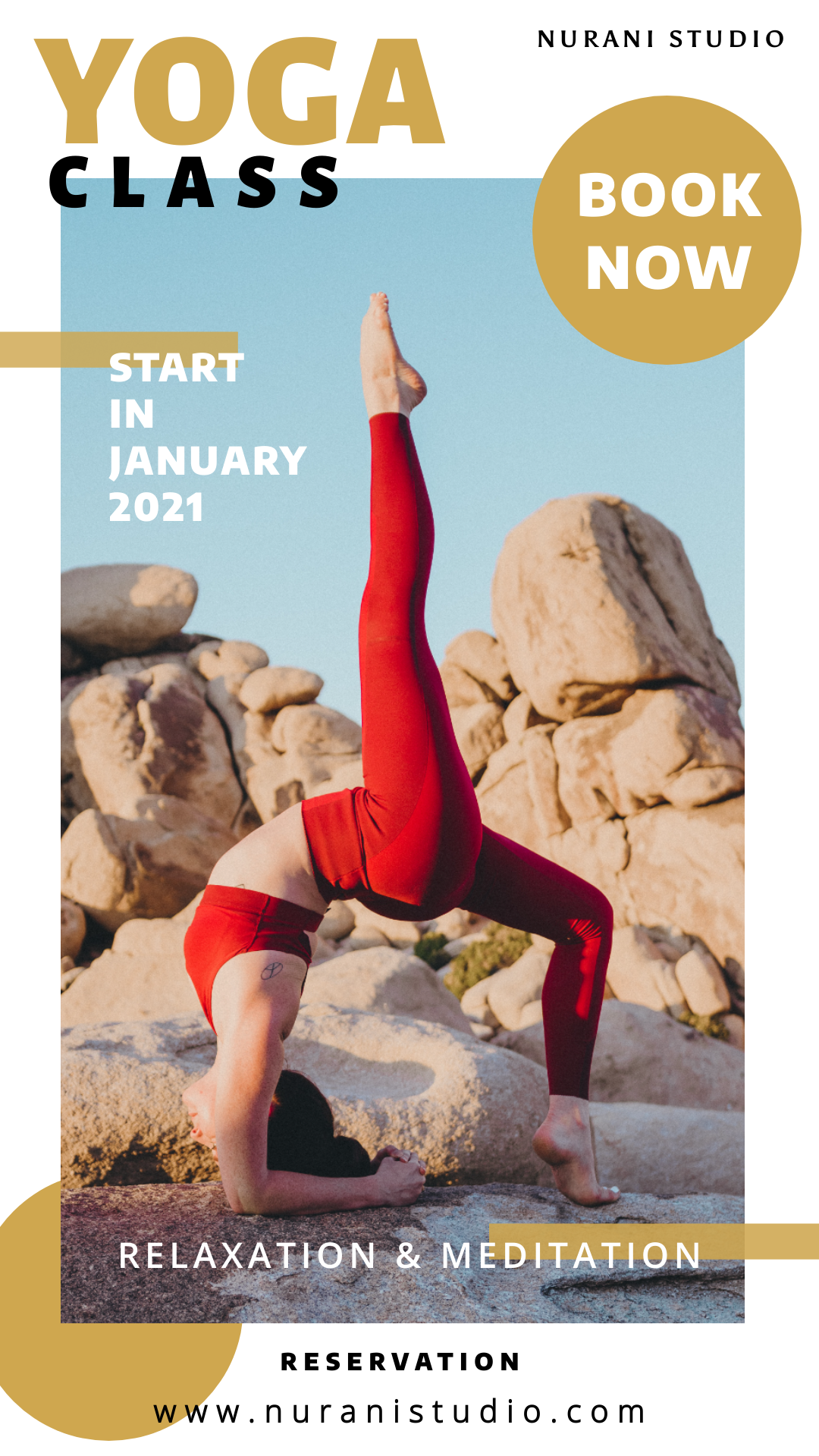 YOGA CLASS in Instagram Story Inspiration by Nadia Irhamna