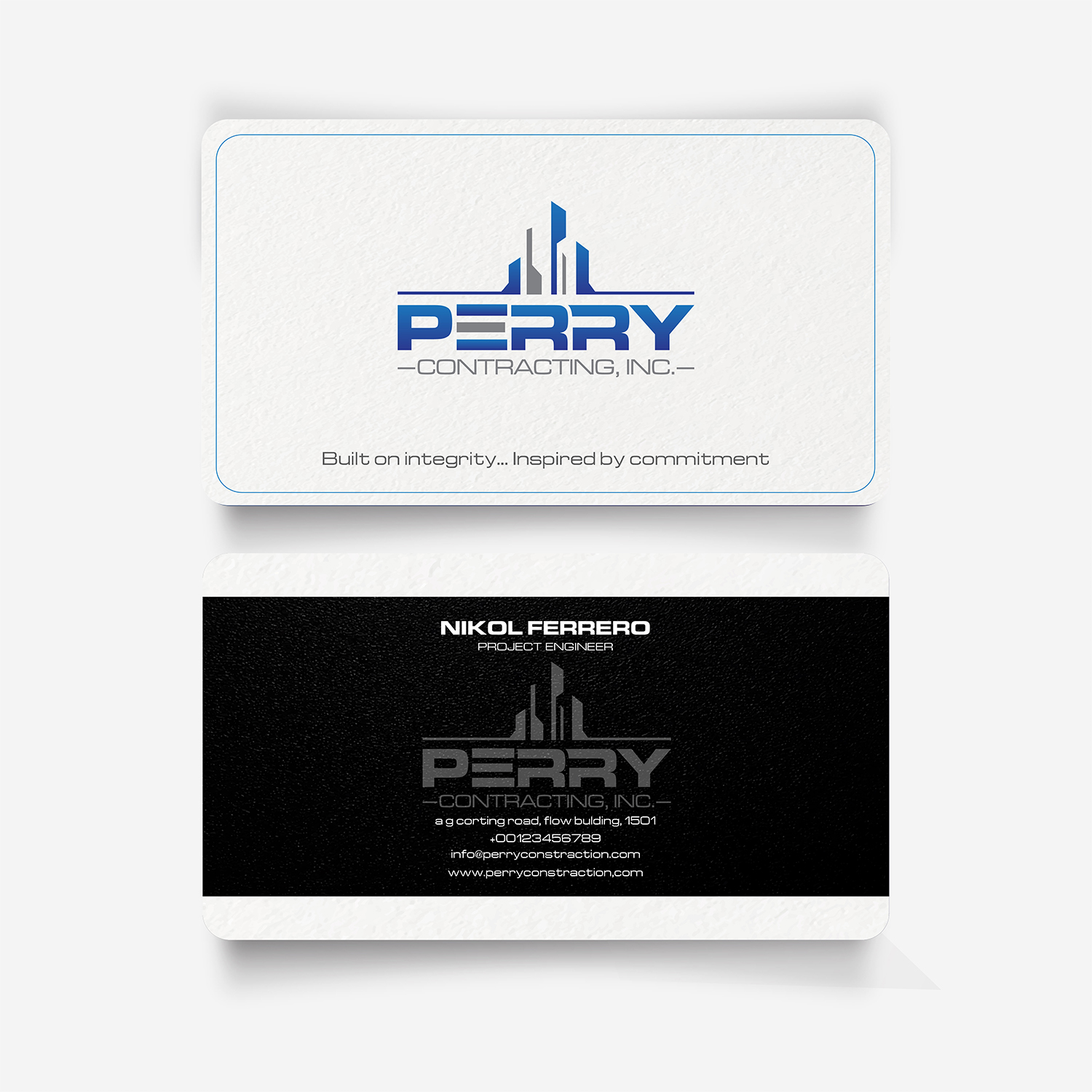 stationary in Business Card Design Inspiration by Sajith Priyanka