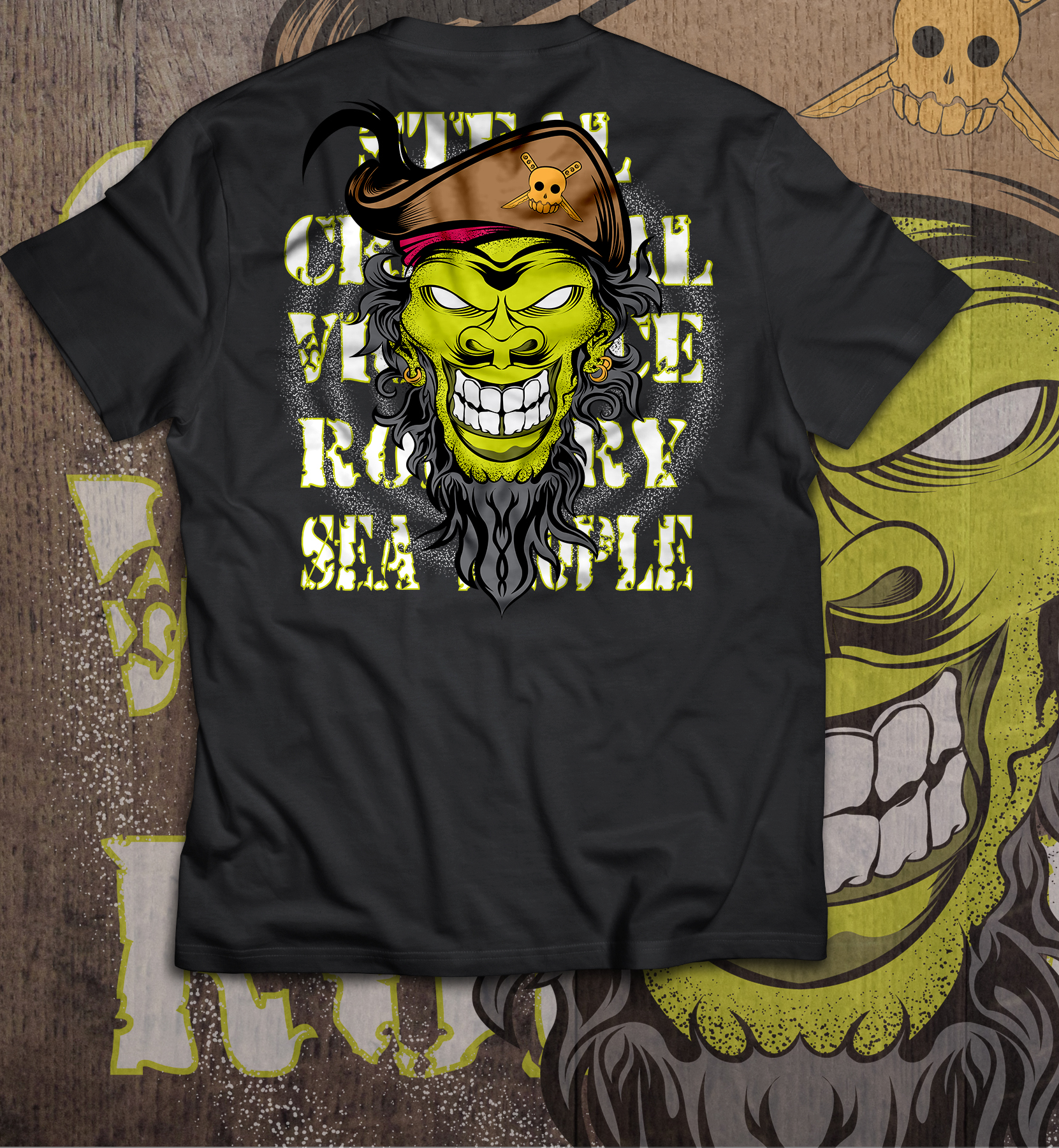 Pirate Captain by Artbyeu Pirate Captain in T-Shirt Design Inspiration by Artbyeu