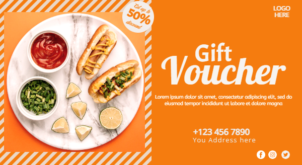 Food Gift Voucher in Gift cards Inspiration by Tejasvi Vidyarthi