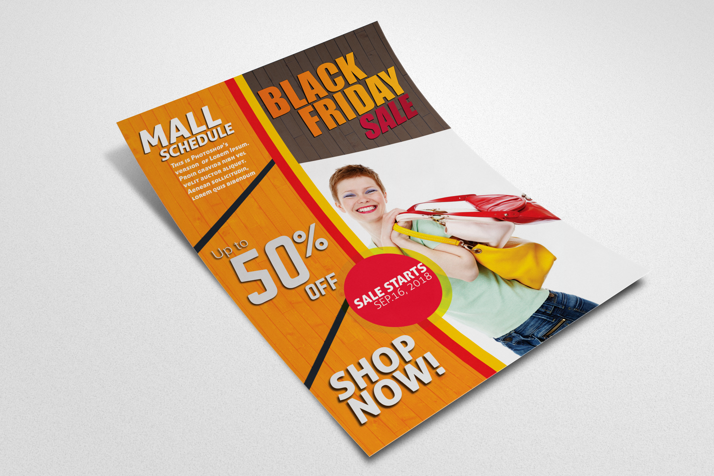 Black Friday Sale Flyer in Advertisement Design Inspiration by Teamph
