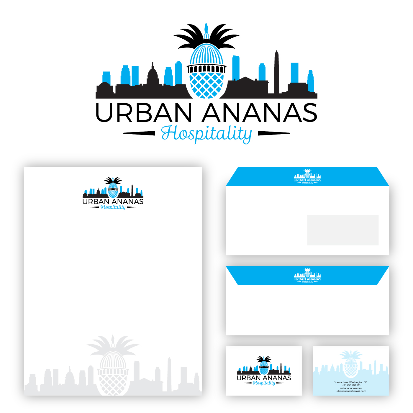 Urban Ananas in Stationery Design Inspiration by Labopixel