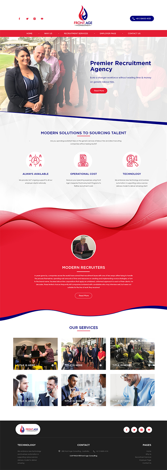 Front Age Consulting by Haroon Ahmed Front Age Consulting in Website Design Inspiration by Haroon Ahmed