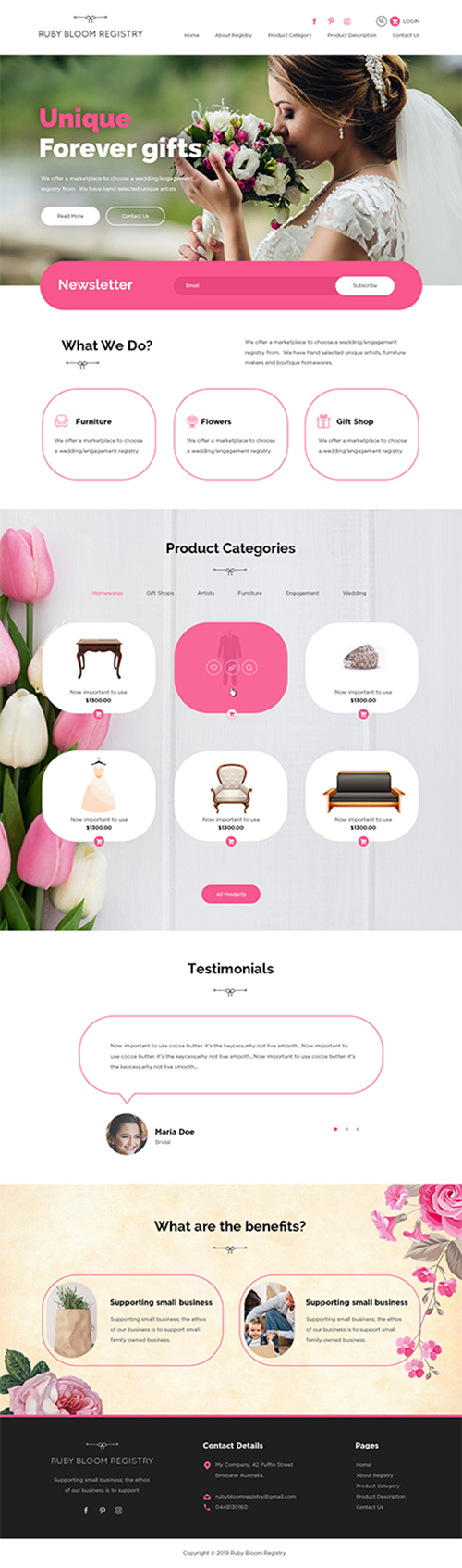 marketplace wedding registrar in Website Design Inspiration by Haroon Ahmed