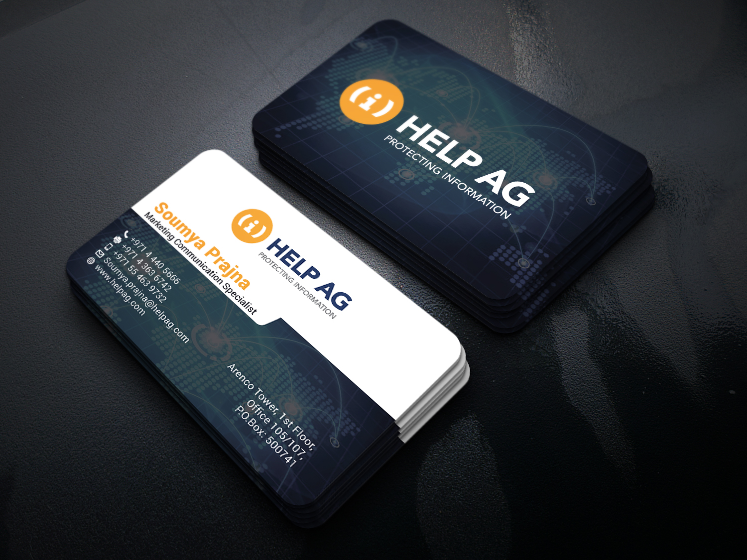 business card design in Business Card Design Inspiration by Pritam