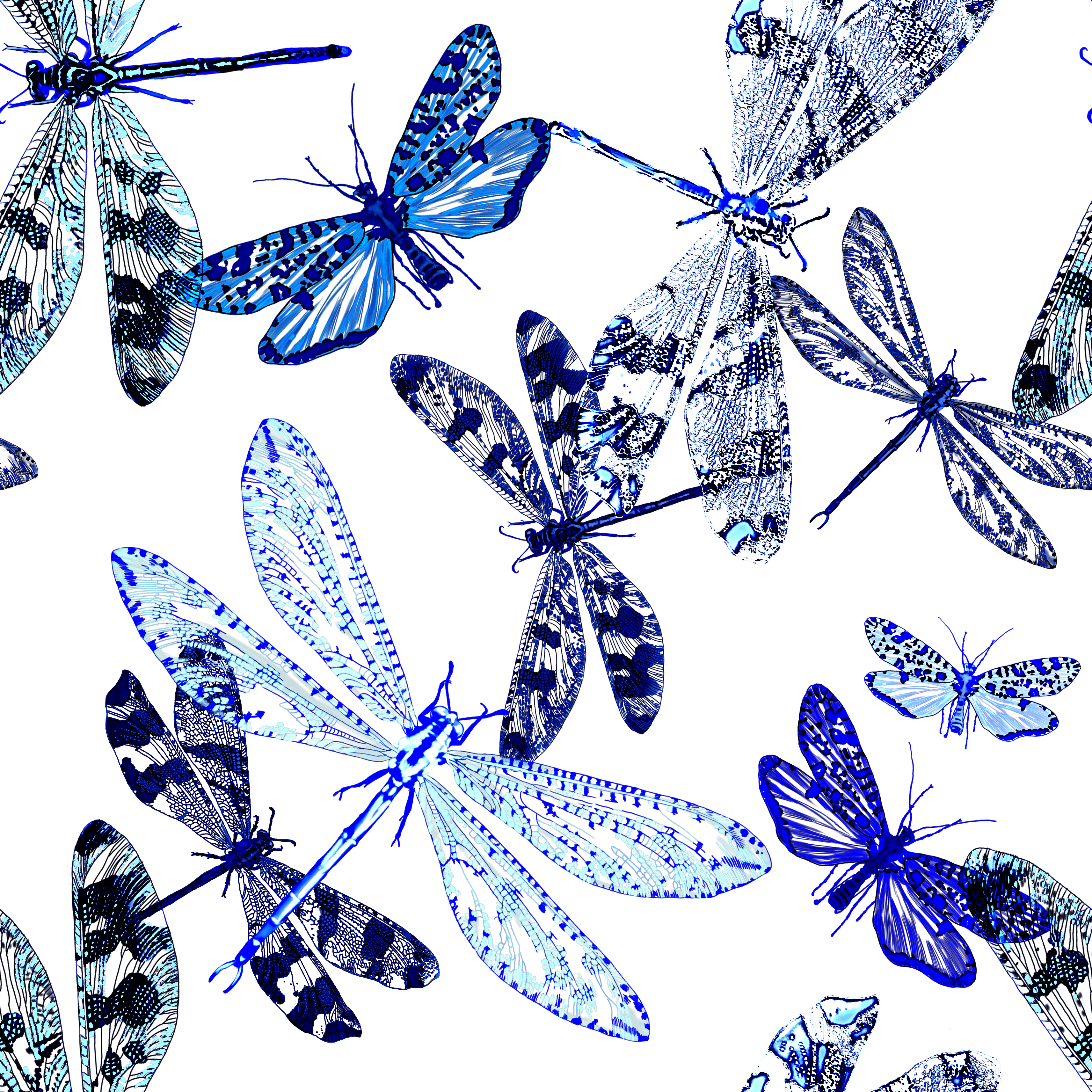 dragonflies by Olga dragonflies in Pattern & Surface Design Inspiration by Olga