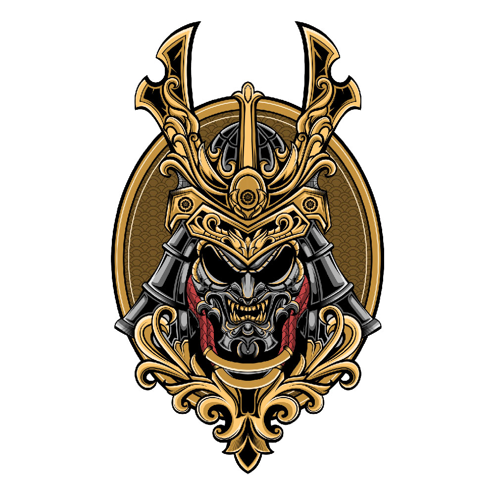 Samurai ornate in Apparel and Merchandise Illustration Inspiration by Vandy Muhammad
