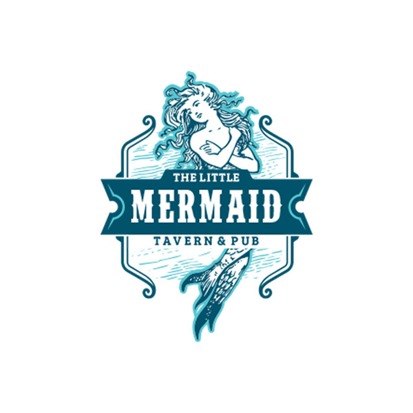 The Little Mermaid in Logo Design Inspiration by Sgcanturk
