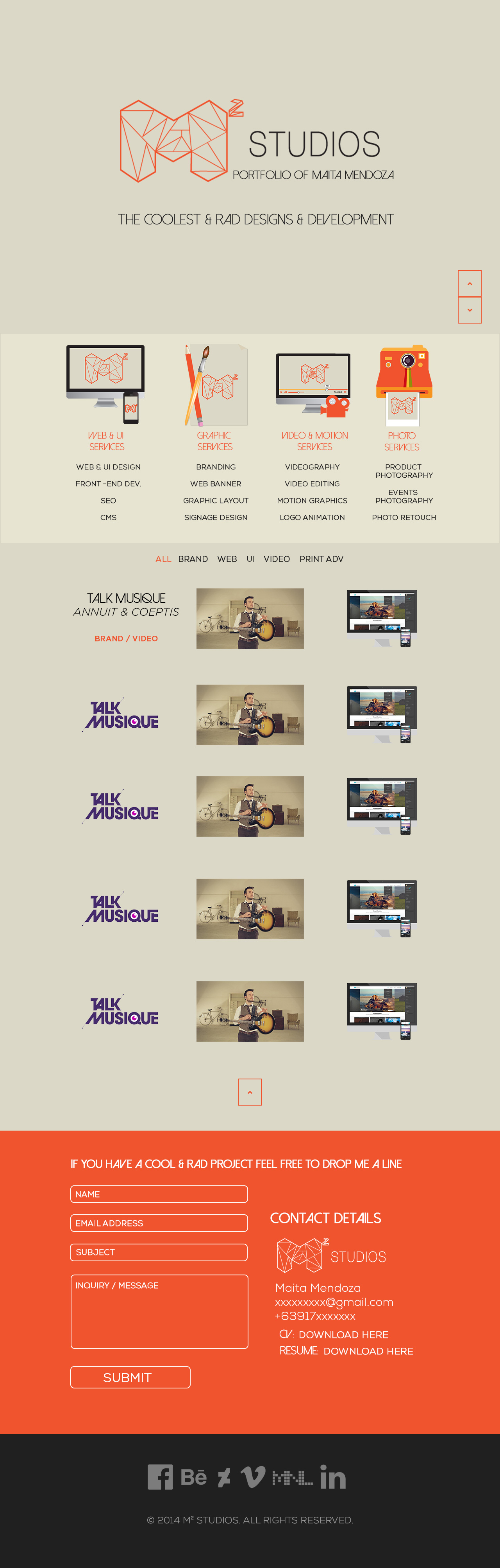 M² Studios Website Design by M² Studios M² Studios Website Design in Blog Design Inspiration by M² Studios