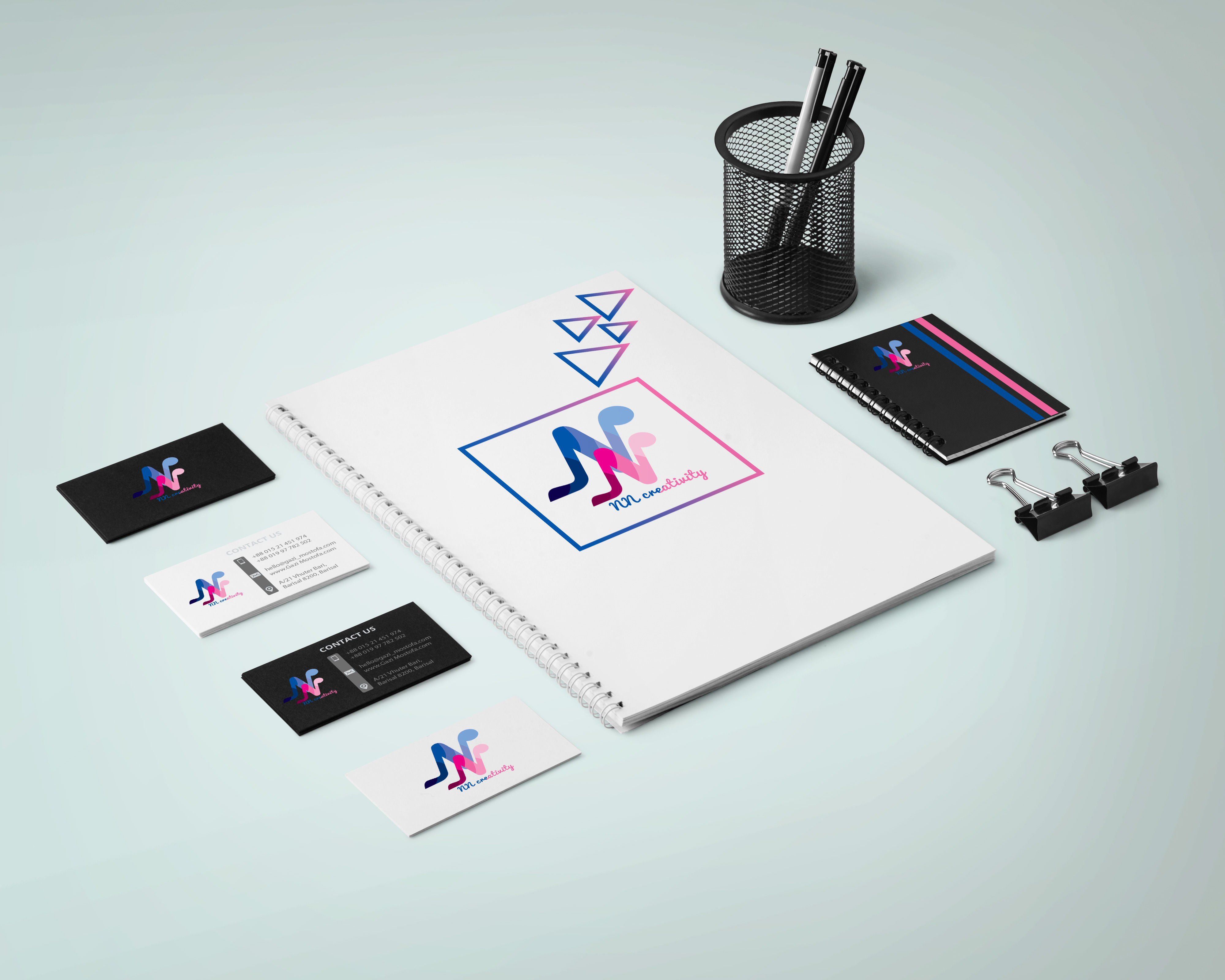 Stationary Design by Gazi_mostofa Stationary Design in Stationery Design Inspiration by Gazi_mostofa