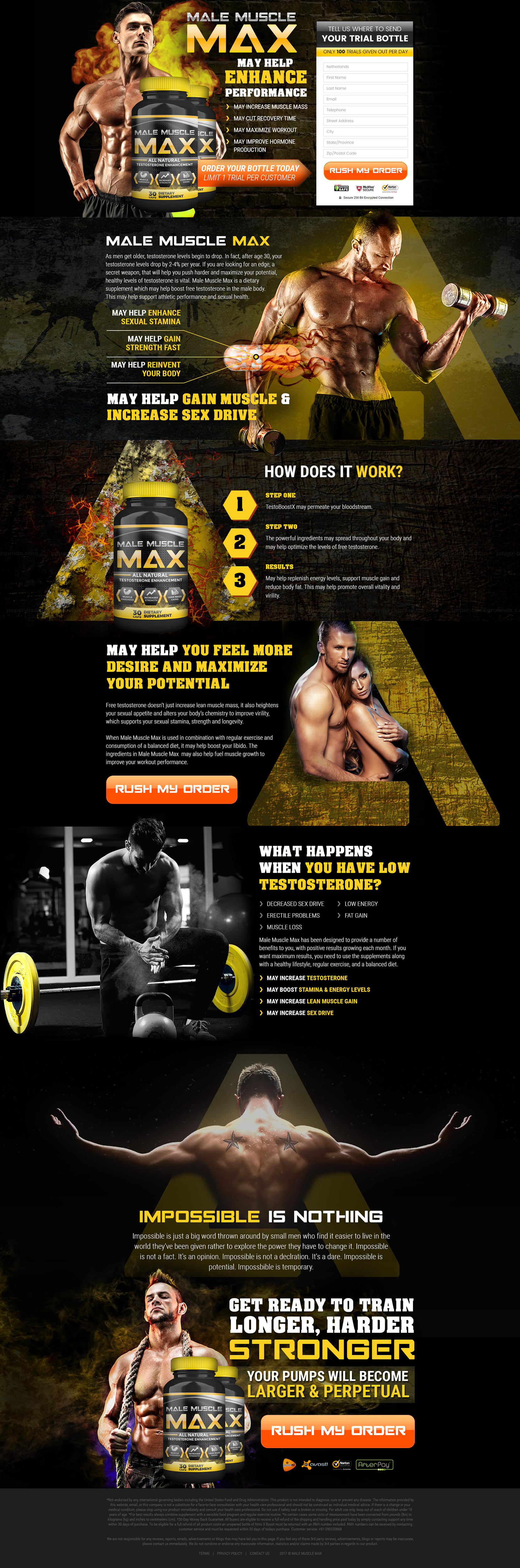 Male Muscle Max by Nico Ballesteros Male Muscle Max in Landing page design Inspiration by Nico Ballesteros