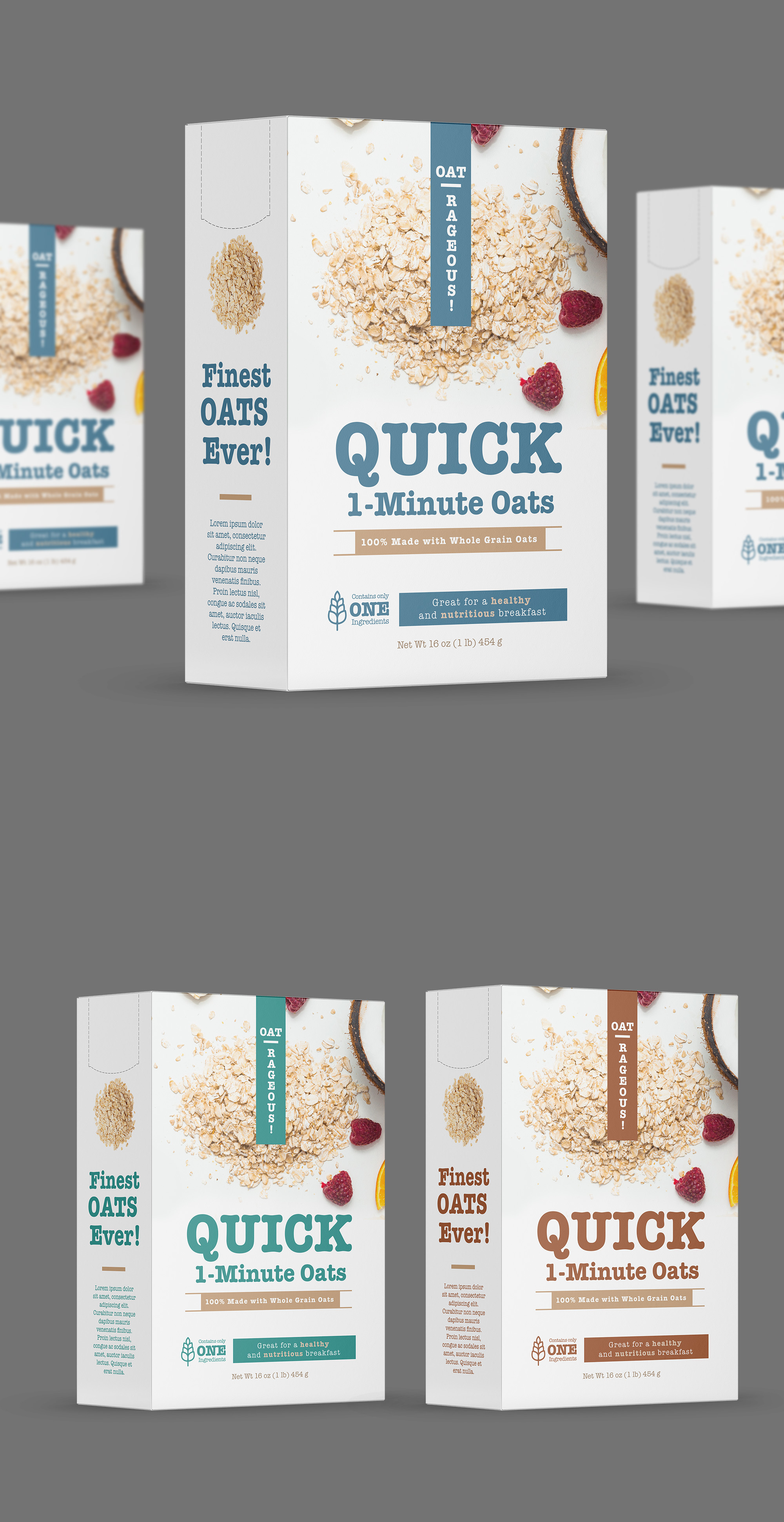 Oatmeal Packing Oatmeal Box Design By rembrandtjurin 305140 - Designhill