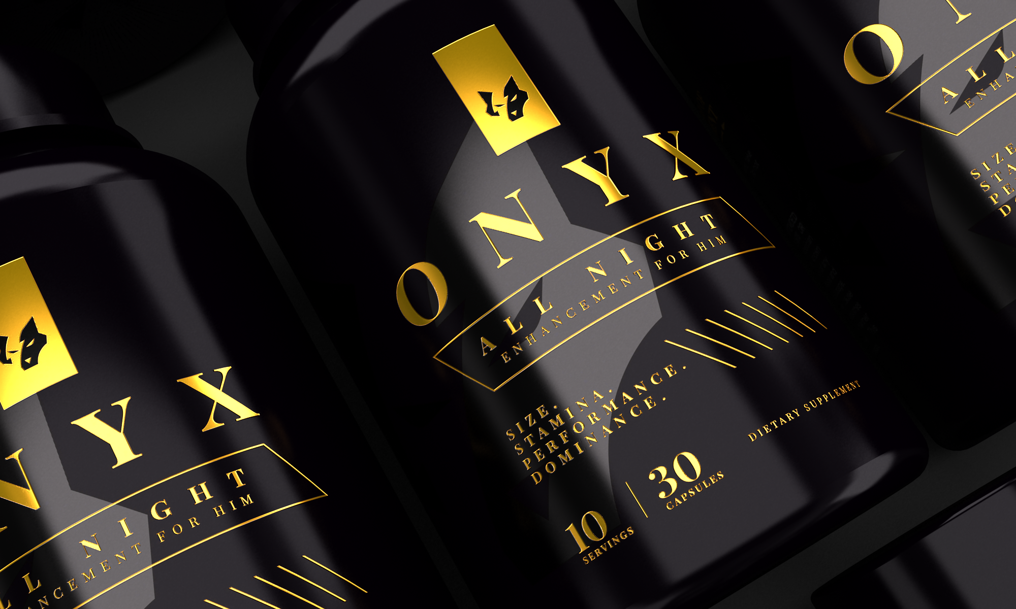 Onyx Male Enhancement in Label Design Inspiration by Rembrandtjurin