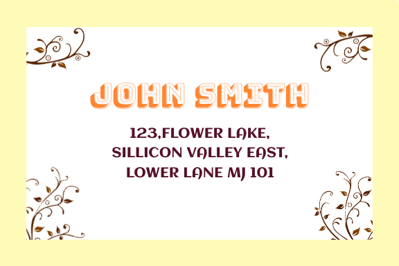 ADDRESS DESIGN by Vikash Kumar Saw ADDRESS DESIGN in Label Design Inspiration by Vikash Kumar Saw