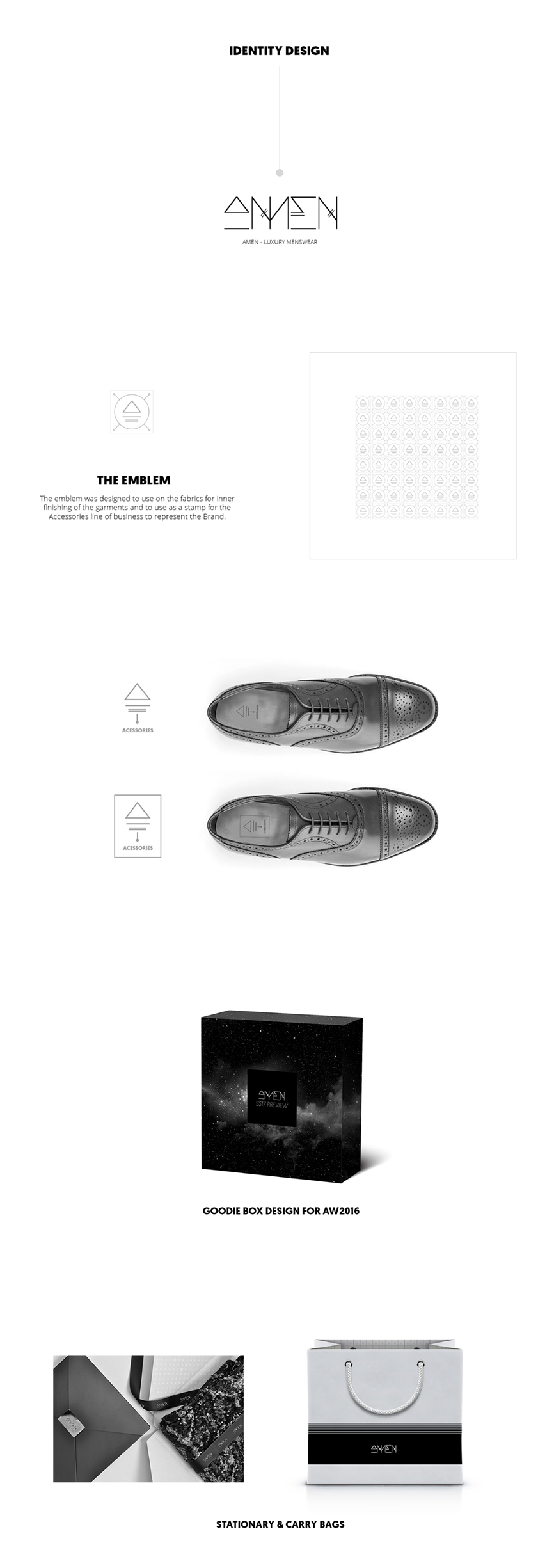 Brand Identity Design - A'MEN Menswear by Amanpreets Brand Identity Design - A'MEN Menswear in Logo & Brand Identity Inspiration by Amanpreets