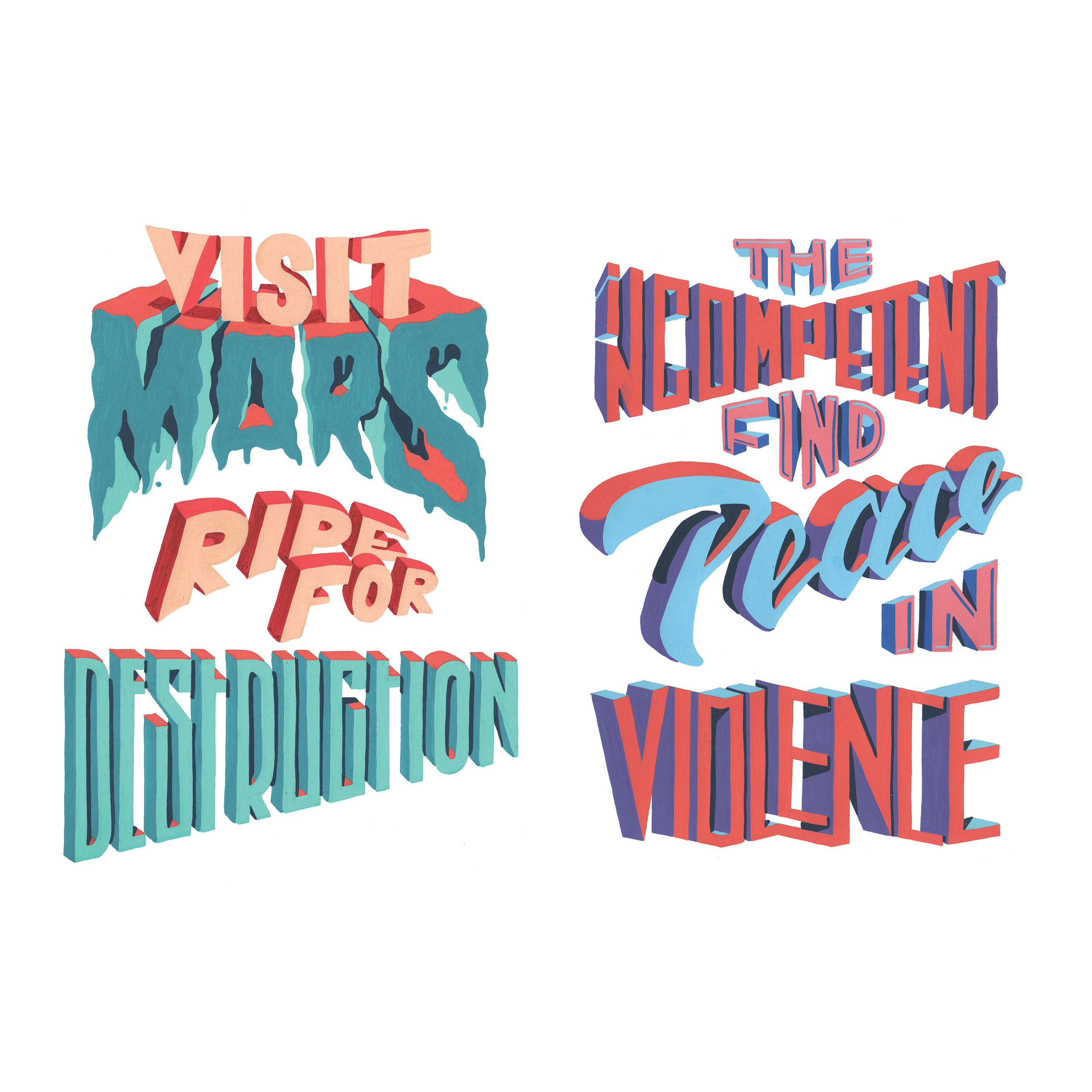 Fuc**d up world. in Hand Lettering Inspiration by Marc Loi