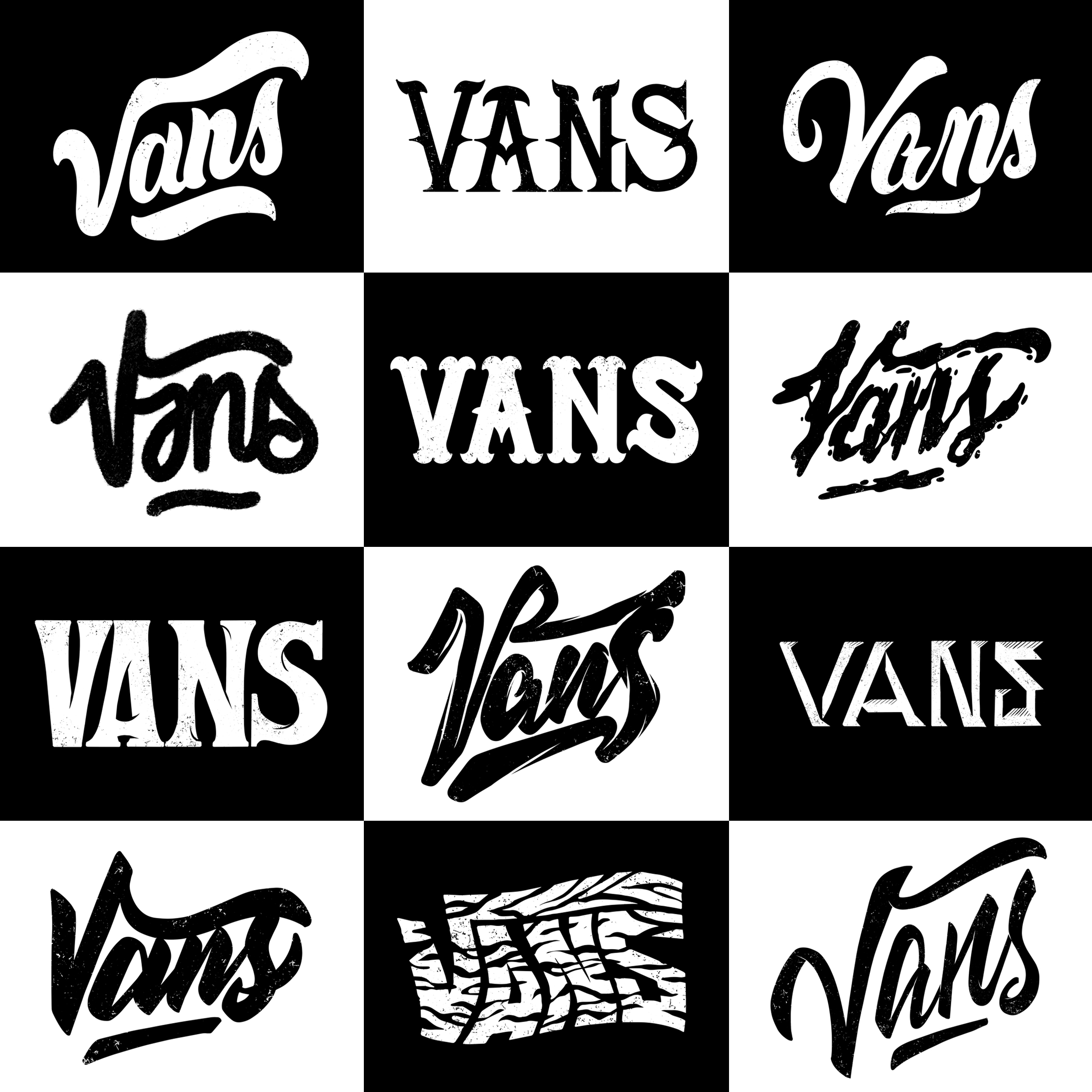 Vans in Lettering Art Inspiration by Marc Loi