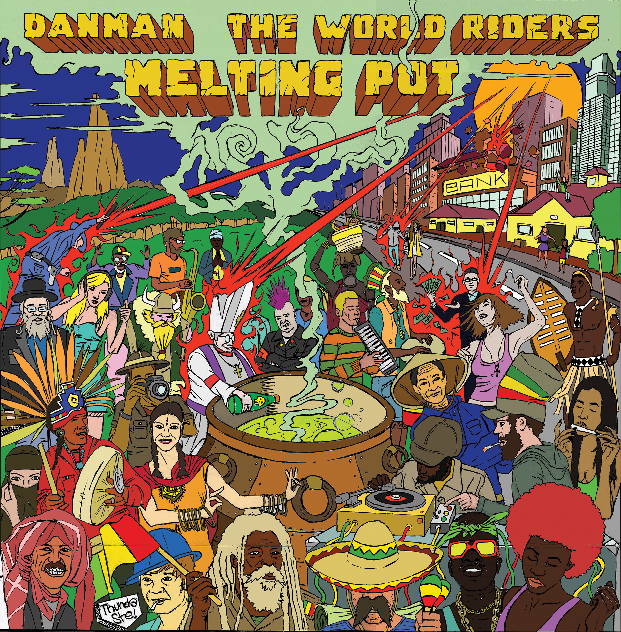 Vinyl Record Release. Danman - Melting Pot (2018) in CD cover Design Inspiration by Thunda Stee